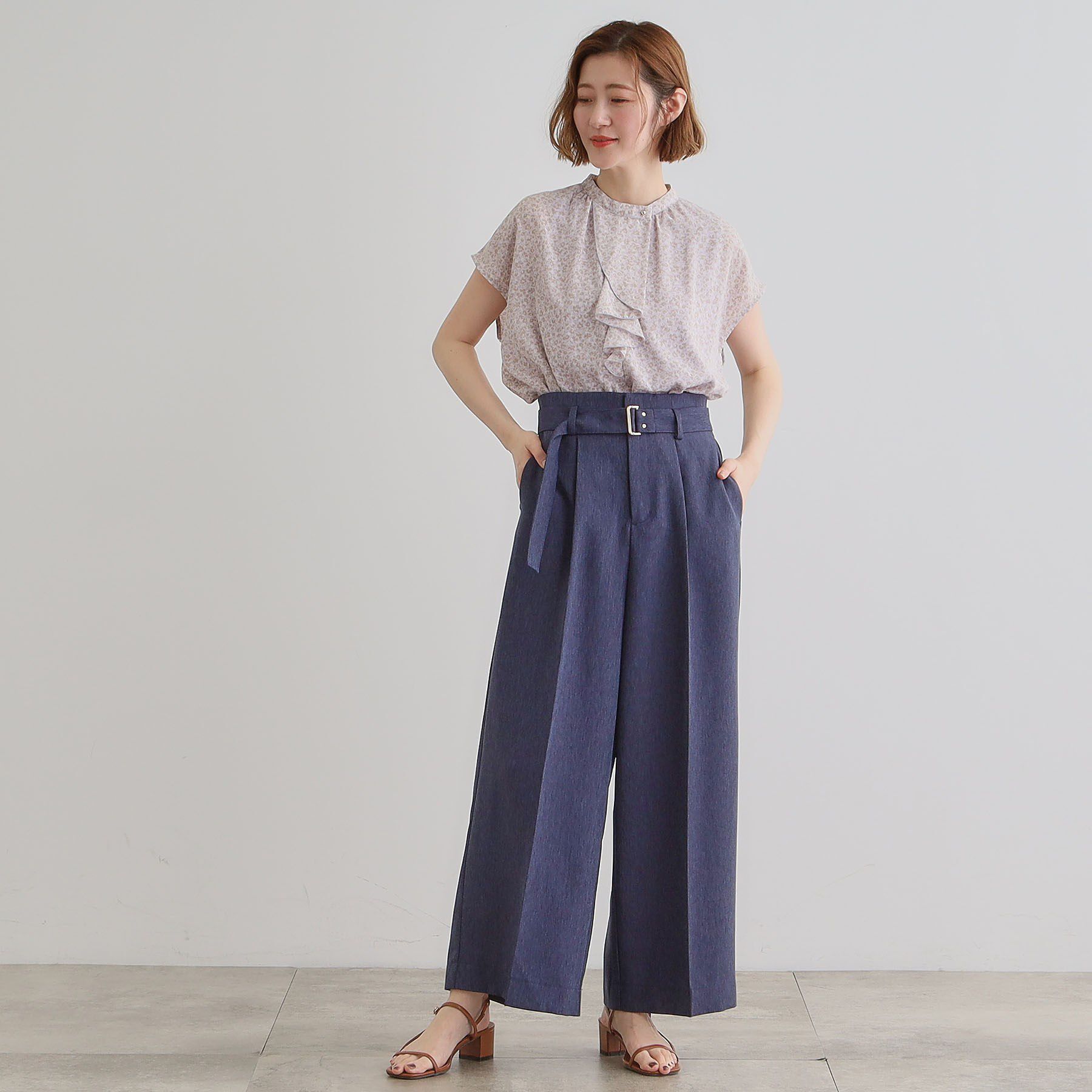 grove「フロントラッフルフリルブラウス」|シャツ・ブラウス|