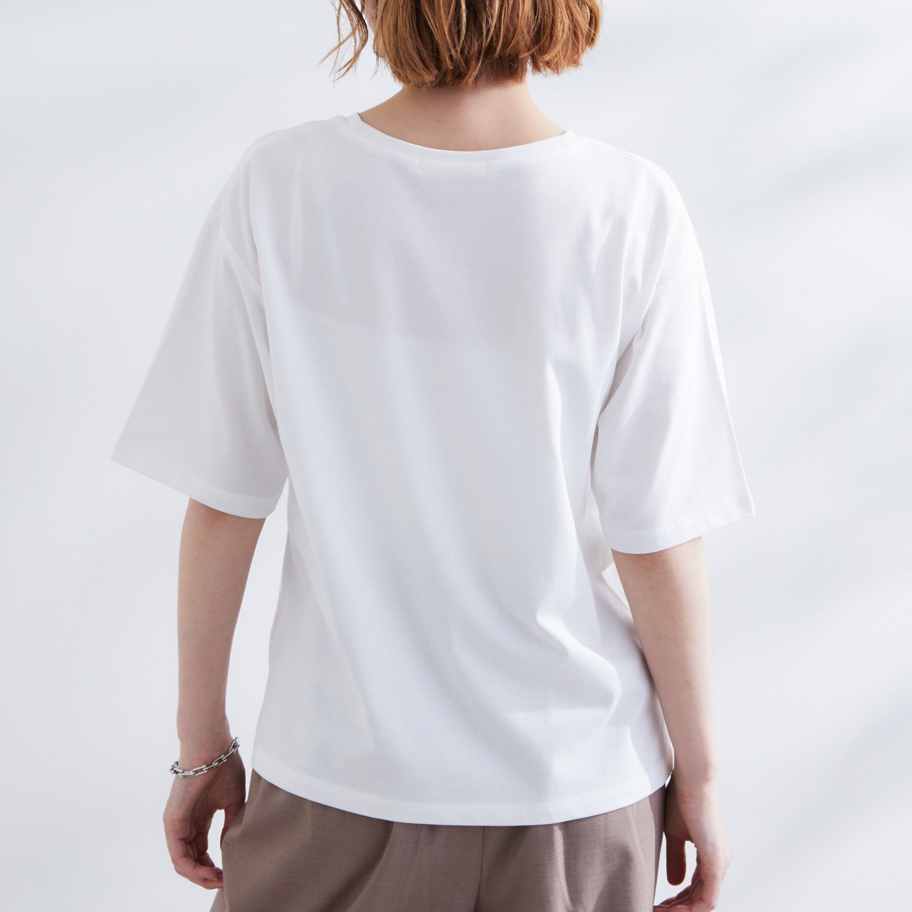 grove「【UVカット/二の腕カバー】ハーフスリーブロゴTシャツ」|Tシャツ・カットソー|
