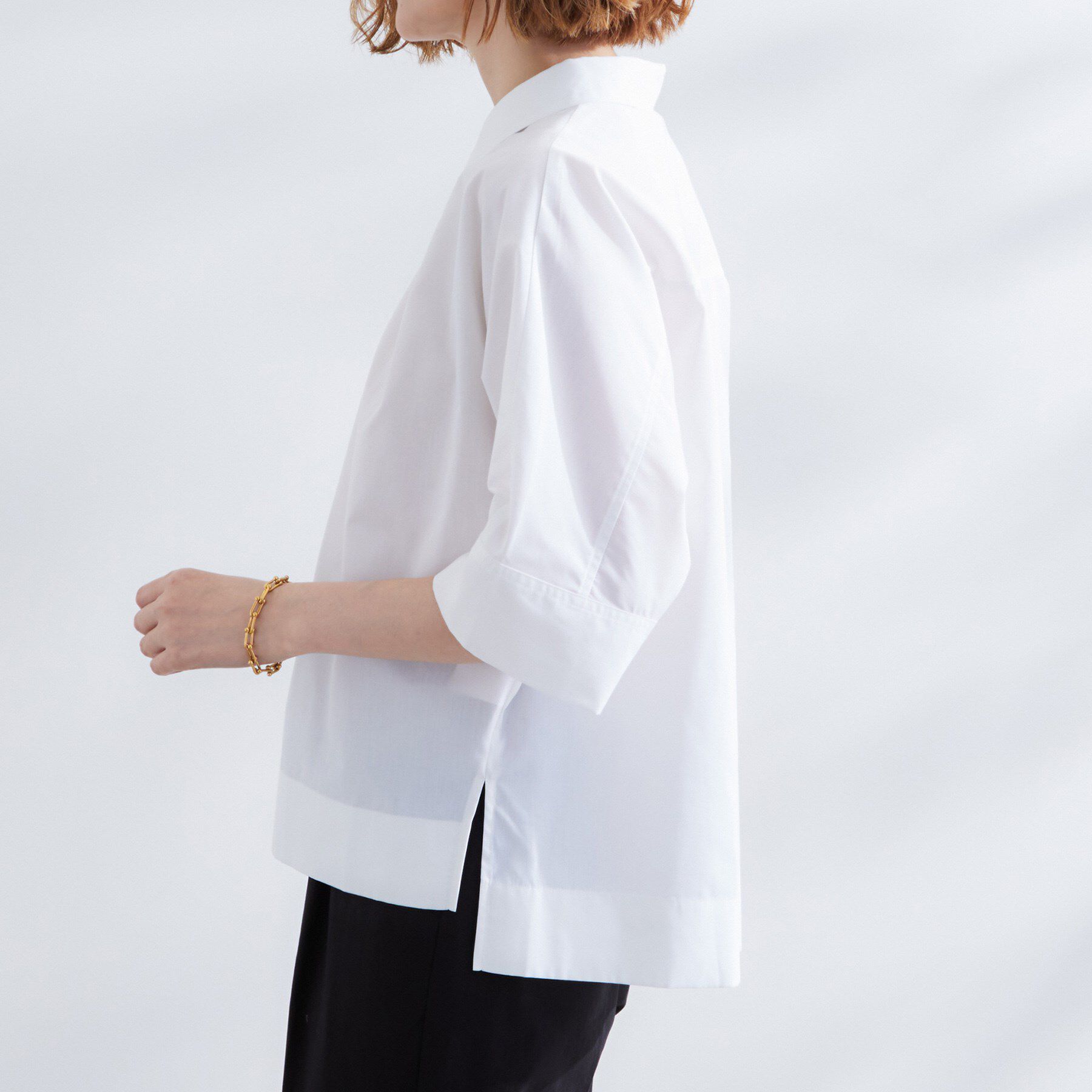 grove「【サスティナブル原料】衿付きドルマンタックシャツ」|シャツ・ブラウス|