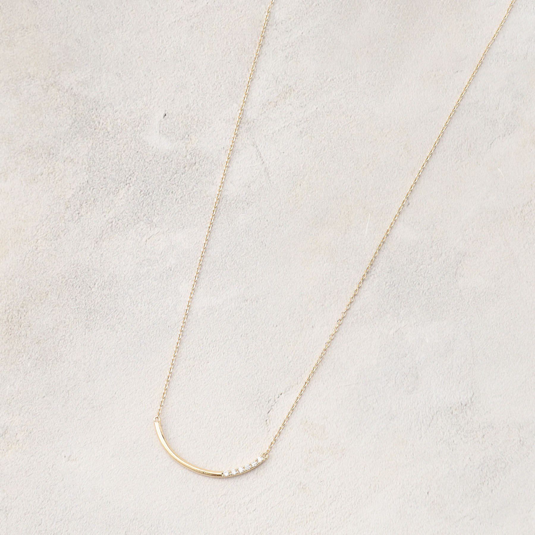 grove「ビジューバーショートネックレス」|ネックレス|ゴールド(007)