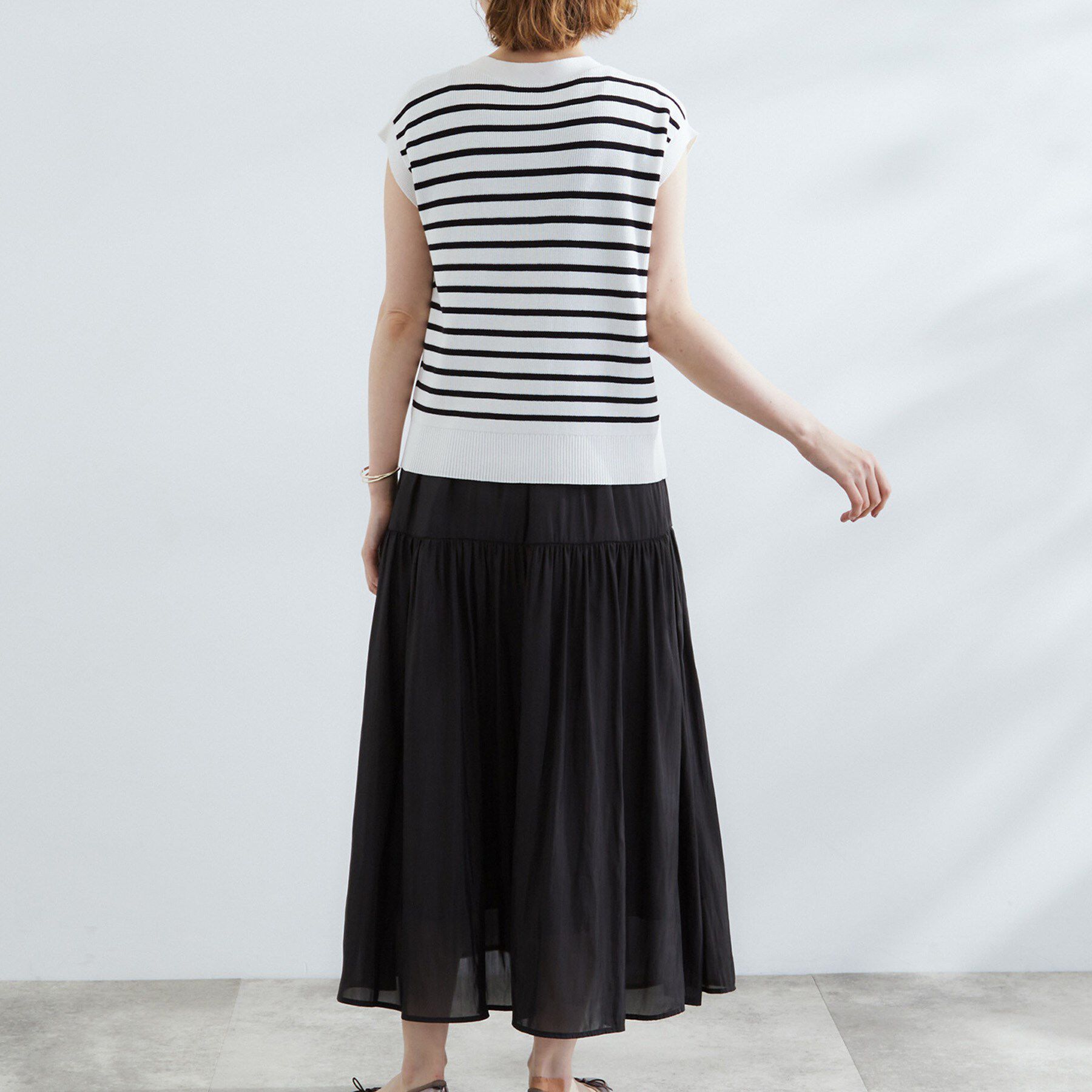 grove「【2点SET】可愛く着まわせる！便利なニットベスト＆スカートセット」|スーツ|