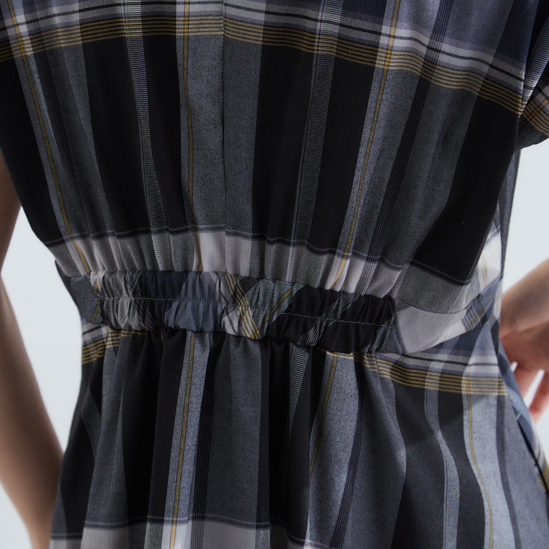 grove「秋を先取り！ビッグチェック フィット＆フレアワンピース」|ワンピース|