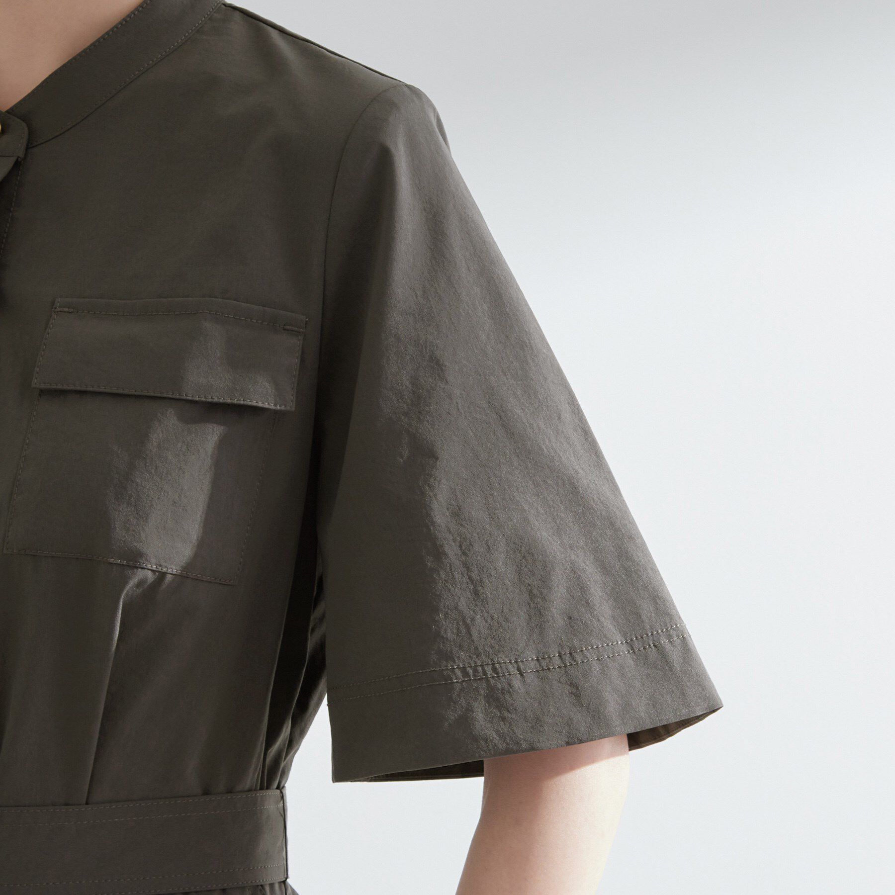 grove「軽やかに決まる　ワークシャツワンピース」|ワンピース|