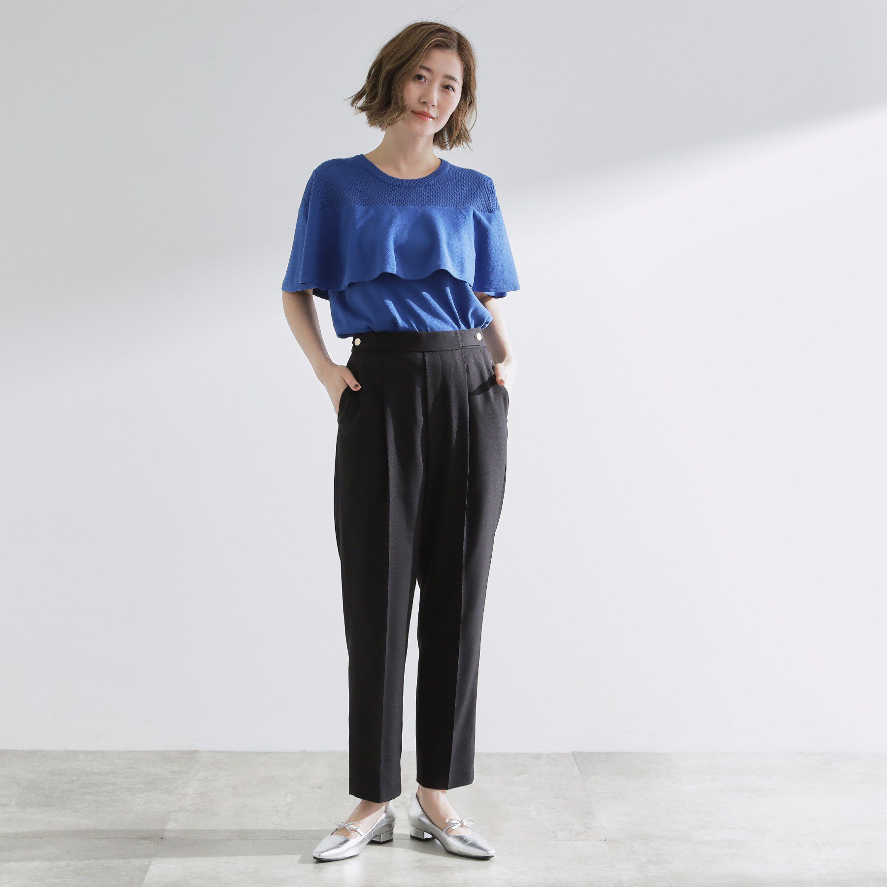 grove「【洗える/美脚ラインキープ】テーパードパンツ」|その他|