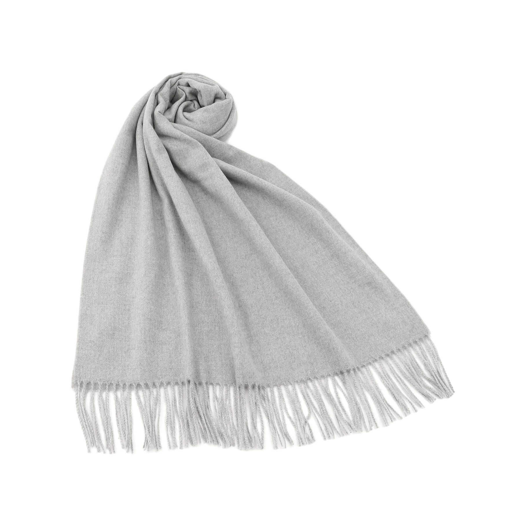 grove「【手洗い可】カシミヤタッチフリンジストール」|ストール|グレー(012)