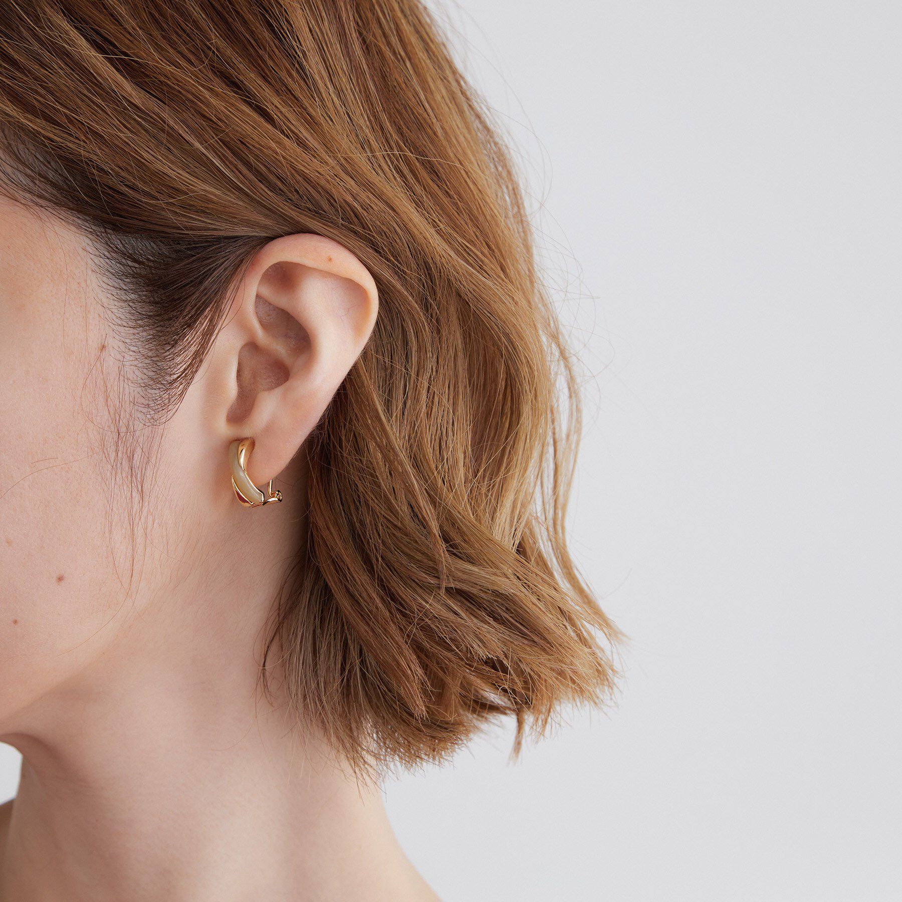 grove「カラークロスメタルイヤリング」|イヤリング|