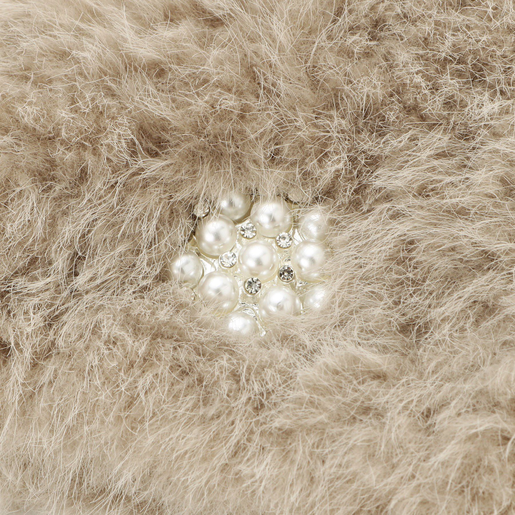 grove「ビジューコンパクトマグネットティペット」|ストール|