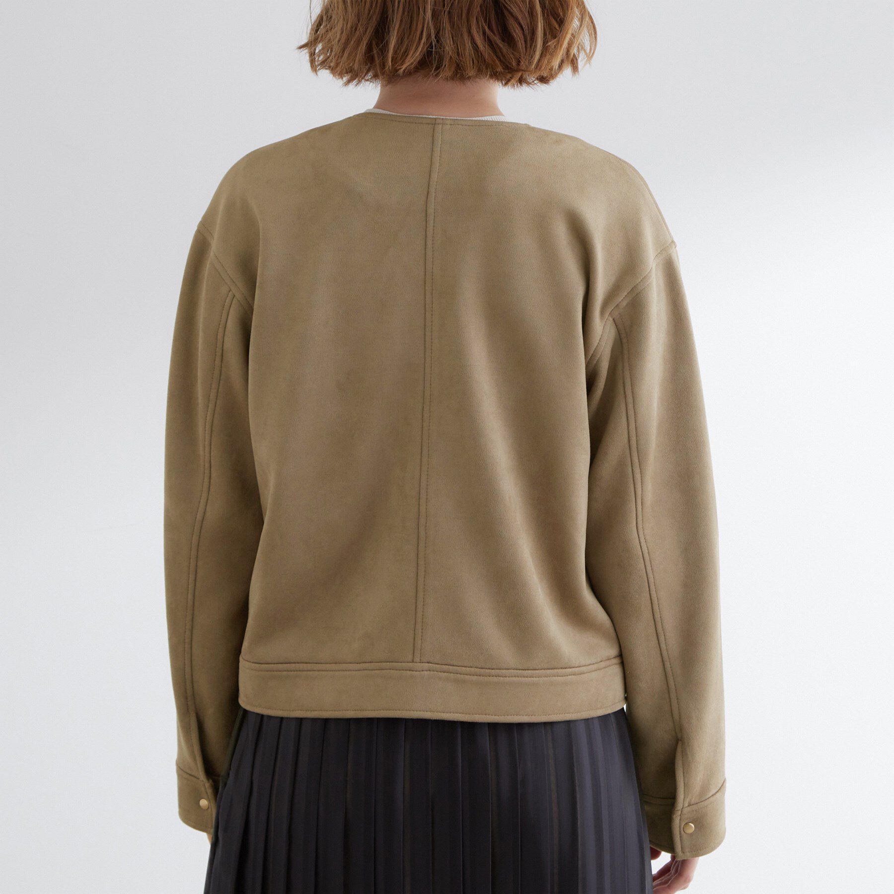 grove「日常を華やかにするスエード調ブルゾン」|ブルゾン・スタジャン|