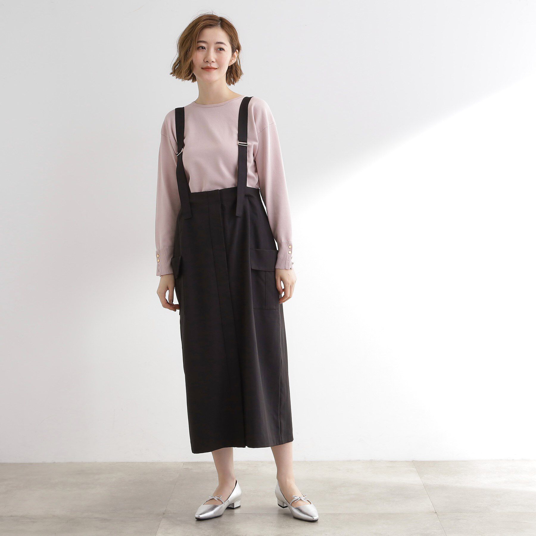 grove「ONにもOFFにも 大人のサス付きスカート」|スカート|