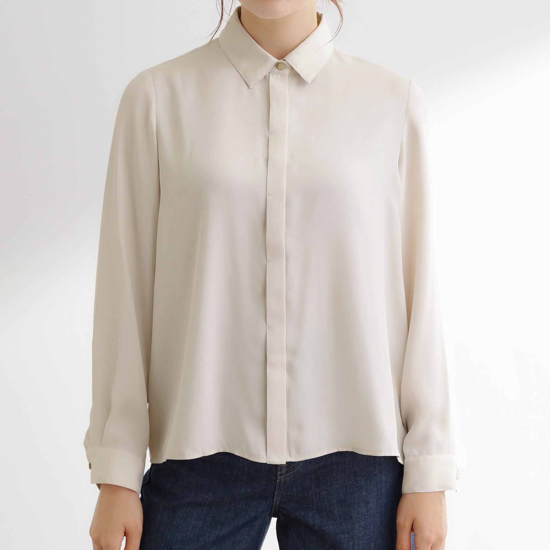 grove「リーフ刺繍スパンコールベスト＆ブラウスセット」|シャツ・ブラウス|