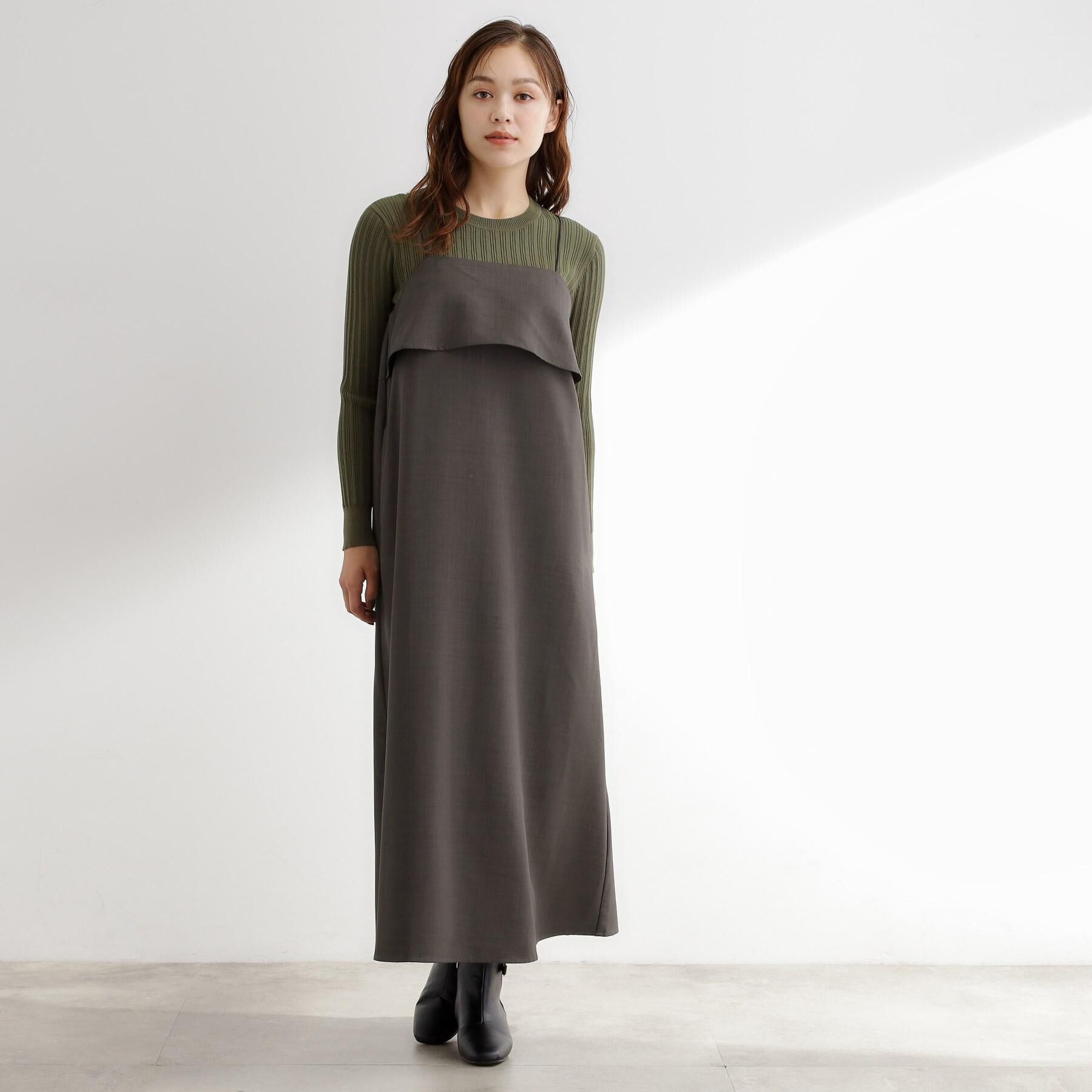 grove「【カセット服】洗えるAラインキャミワンピース」|ワンピース|