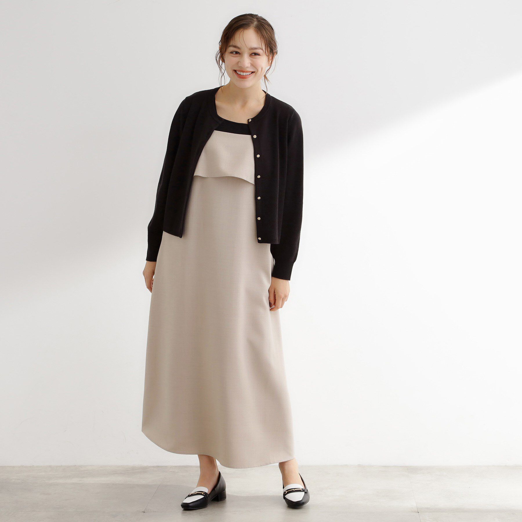 grove「【カセット服】洗えるAラインキャミワンピース」|ワンピース|