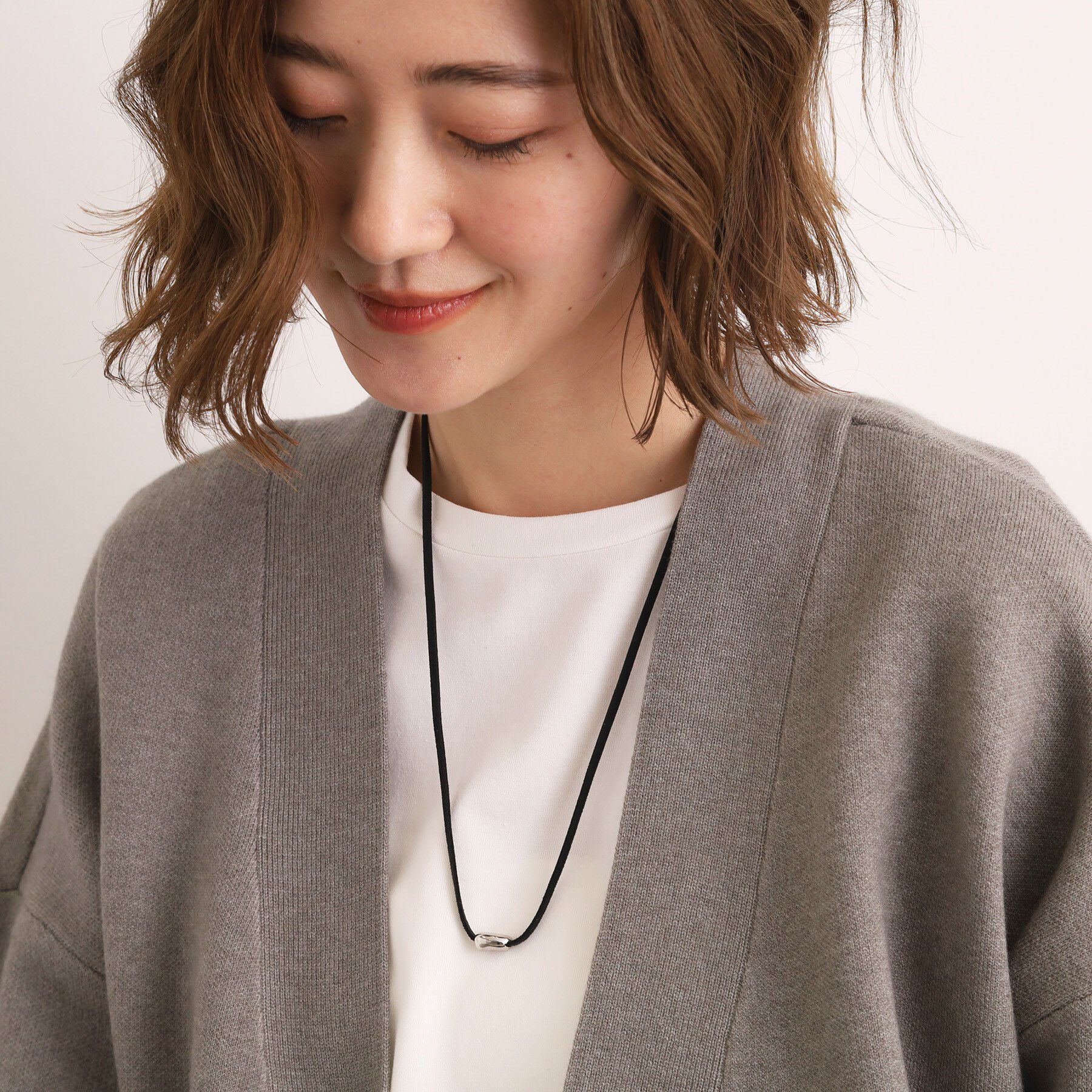 grove「スウェード調メタルチョーカー」|ネックレス|