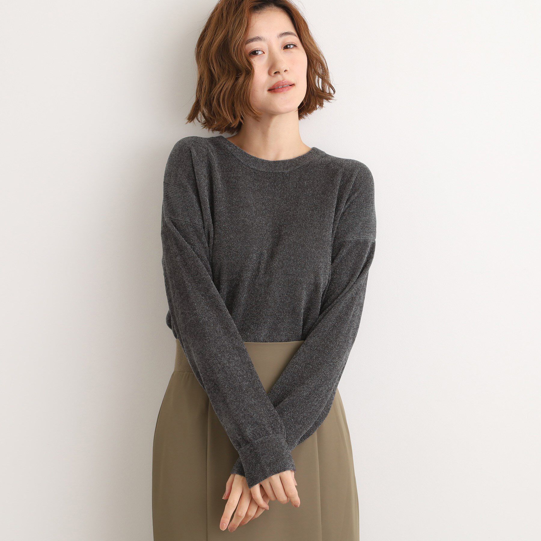 grove「ラメモールヤーンプルオーバーニット」|ニット・セーター|