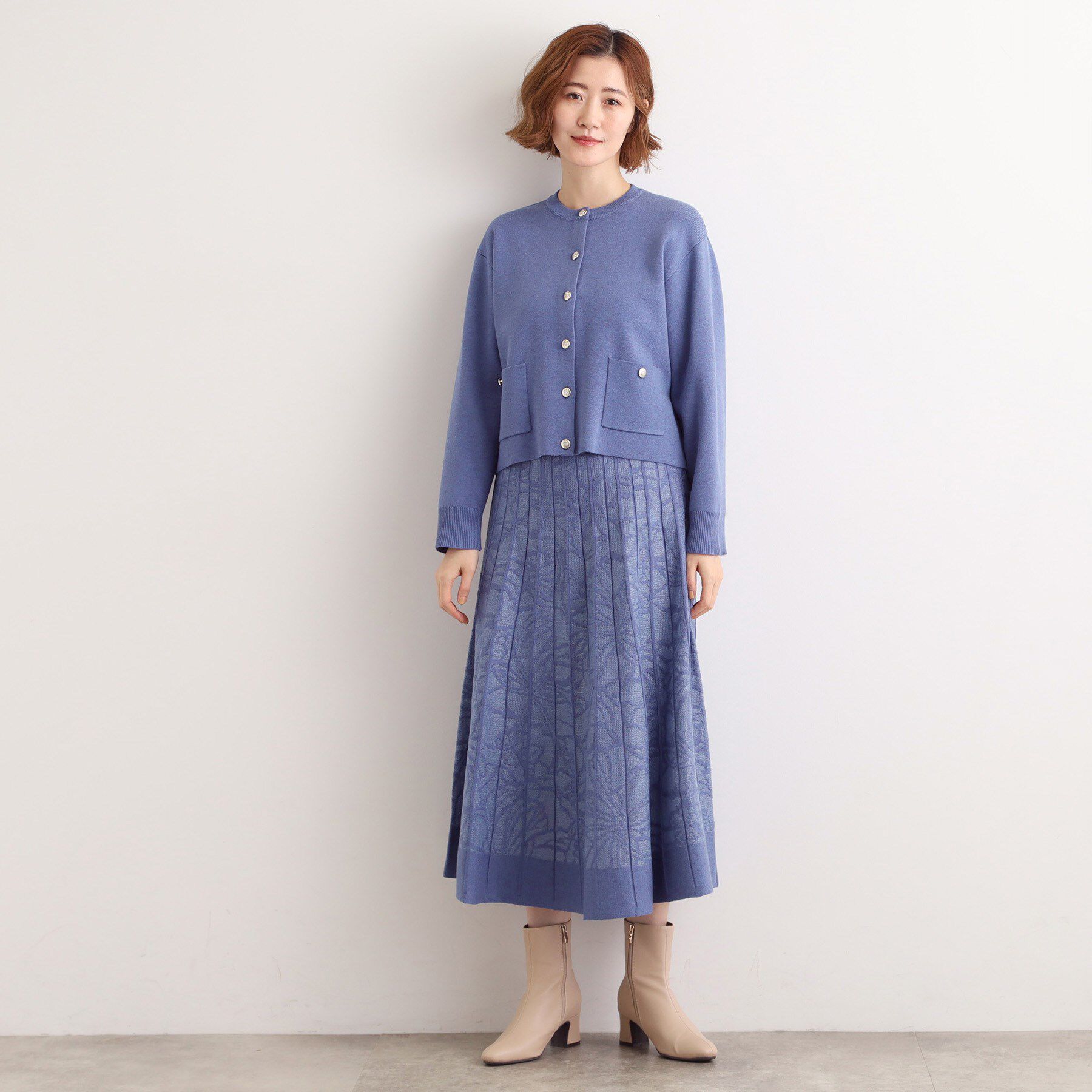 grove「【SET UP対応】ジャケットライク総針カーディガン」|カーディガン|