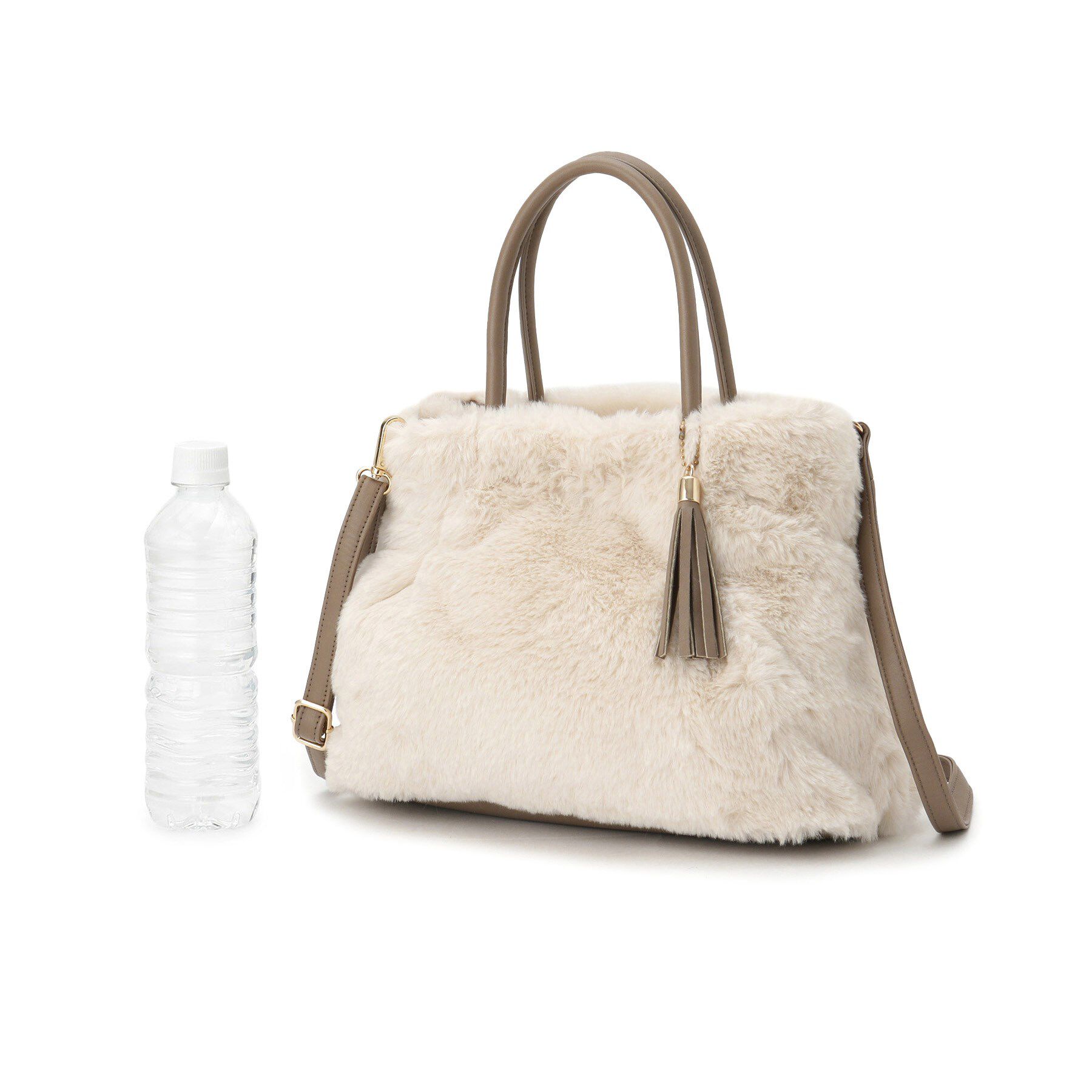 grove「タックタッセルエコファー2WAYトート」|トートバッグ|