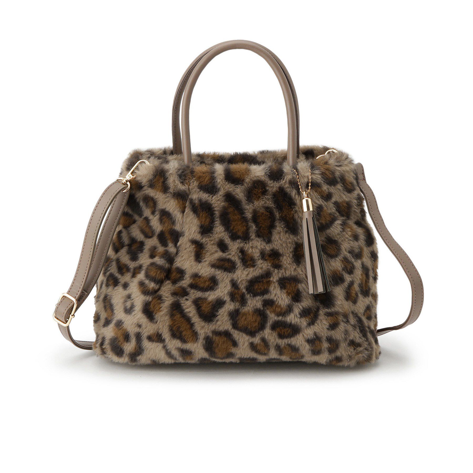 grove「タックタッセルエコファー2WAYトート」|トートバッグ|