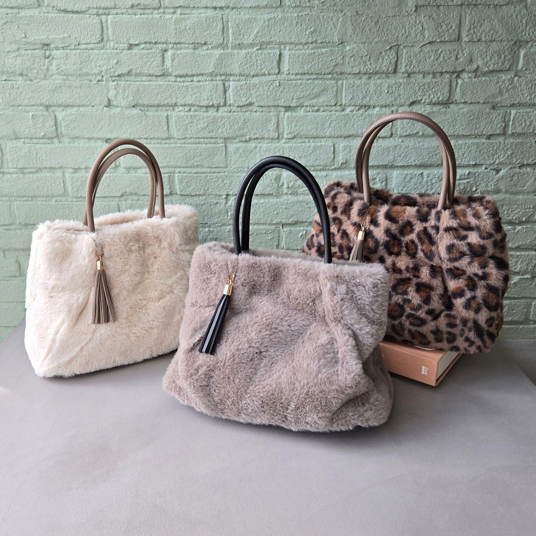 grove「タックタッセルエコファー2WAYトート」|トートバッグ|