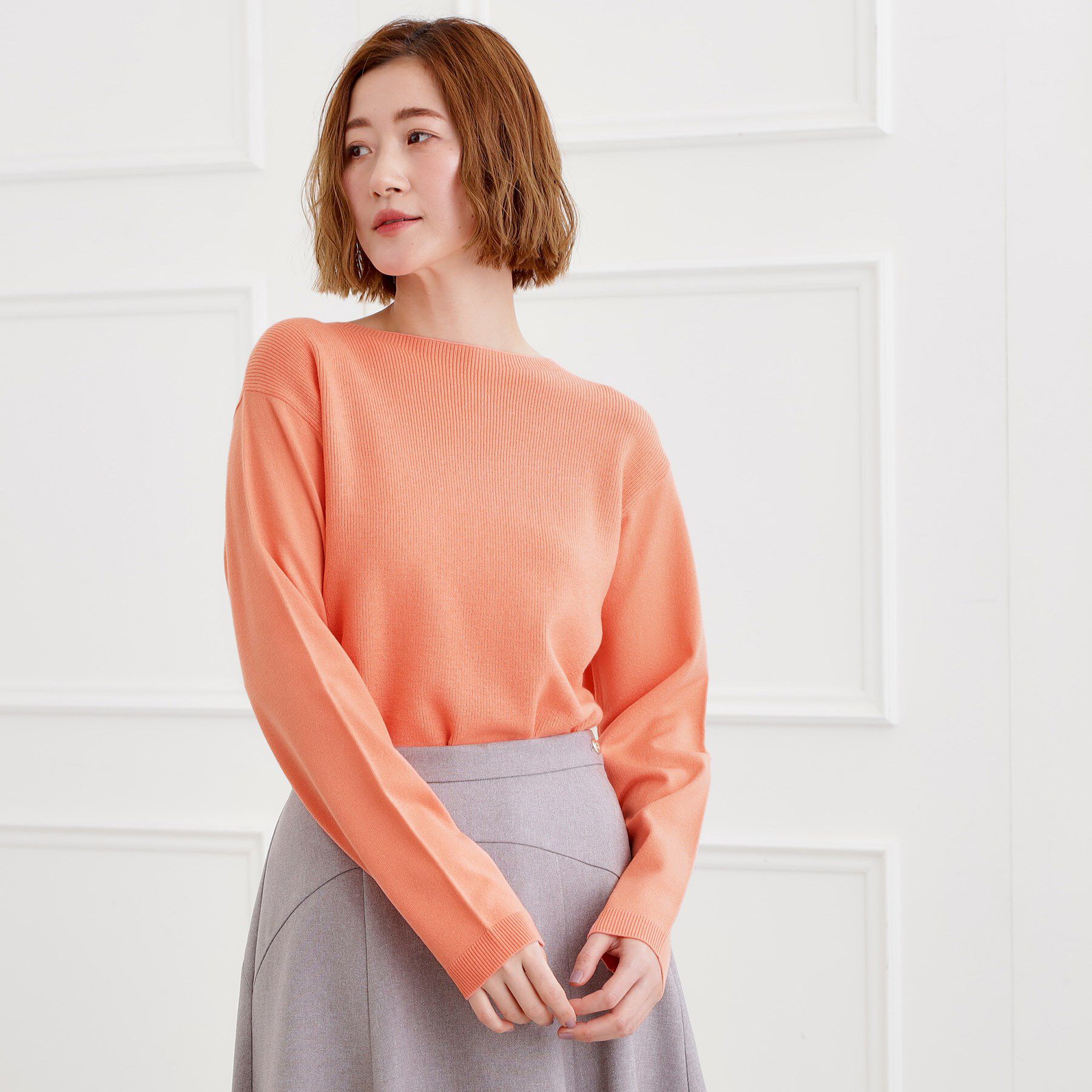 grove「【洗える】毛玉軽減ニットプルオーバー」|ニット・セーター|