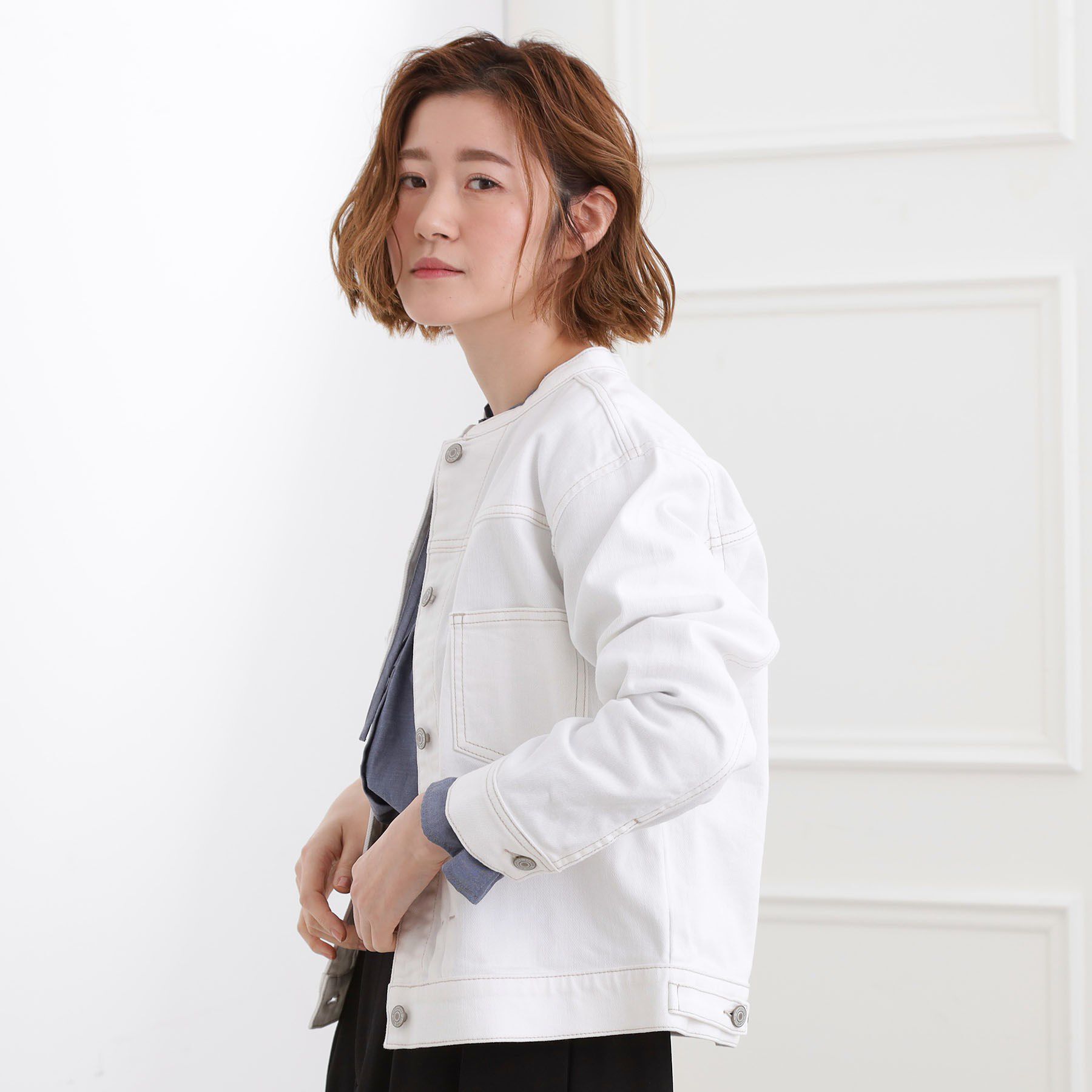 grove「ライトオンスストレッチデニムジャケット」|デニムジャケット|