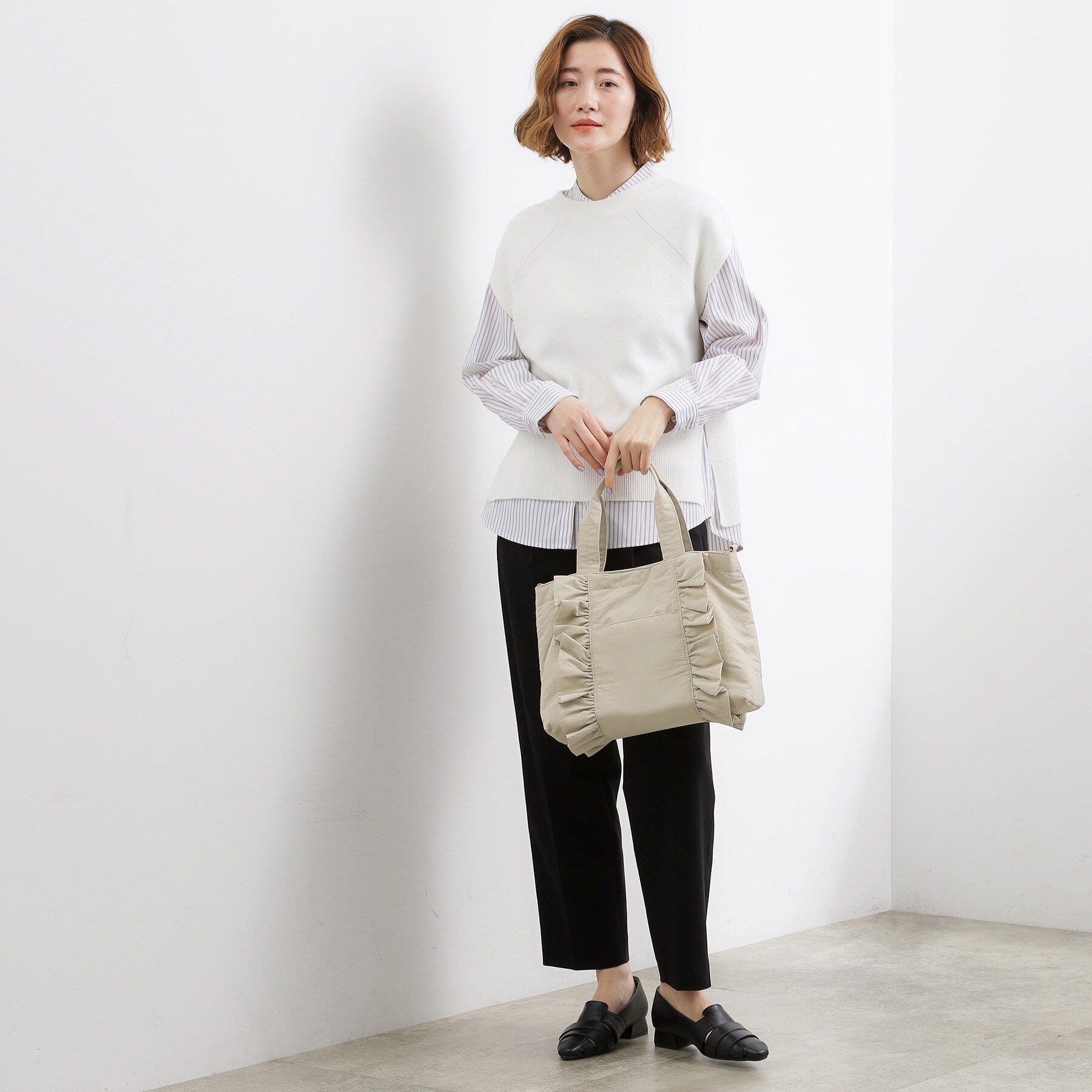 grove「タテフリル2WAYトート」|トートバッグ|