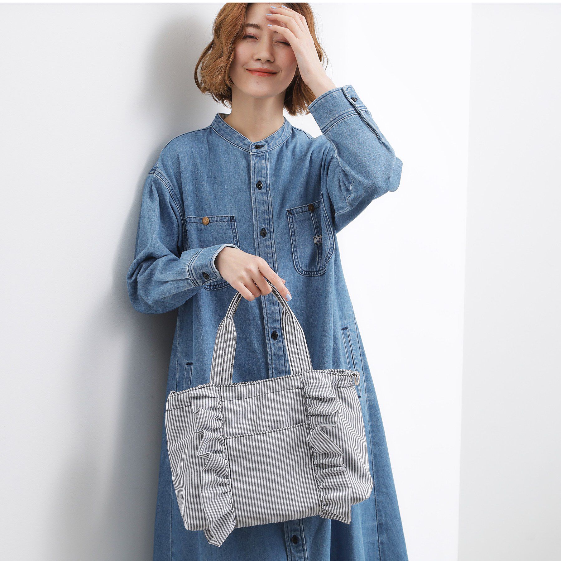 grove「タテフリル2WAYトート」|トートバッグ|