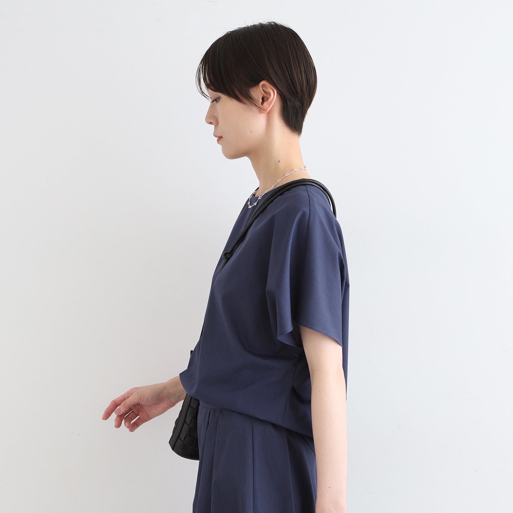 INDIVI「【洗える／UVケア／接触冷感／SETUP可能】ブロード素材フレンチブラウス」|シャツ・ブラウス|