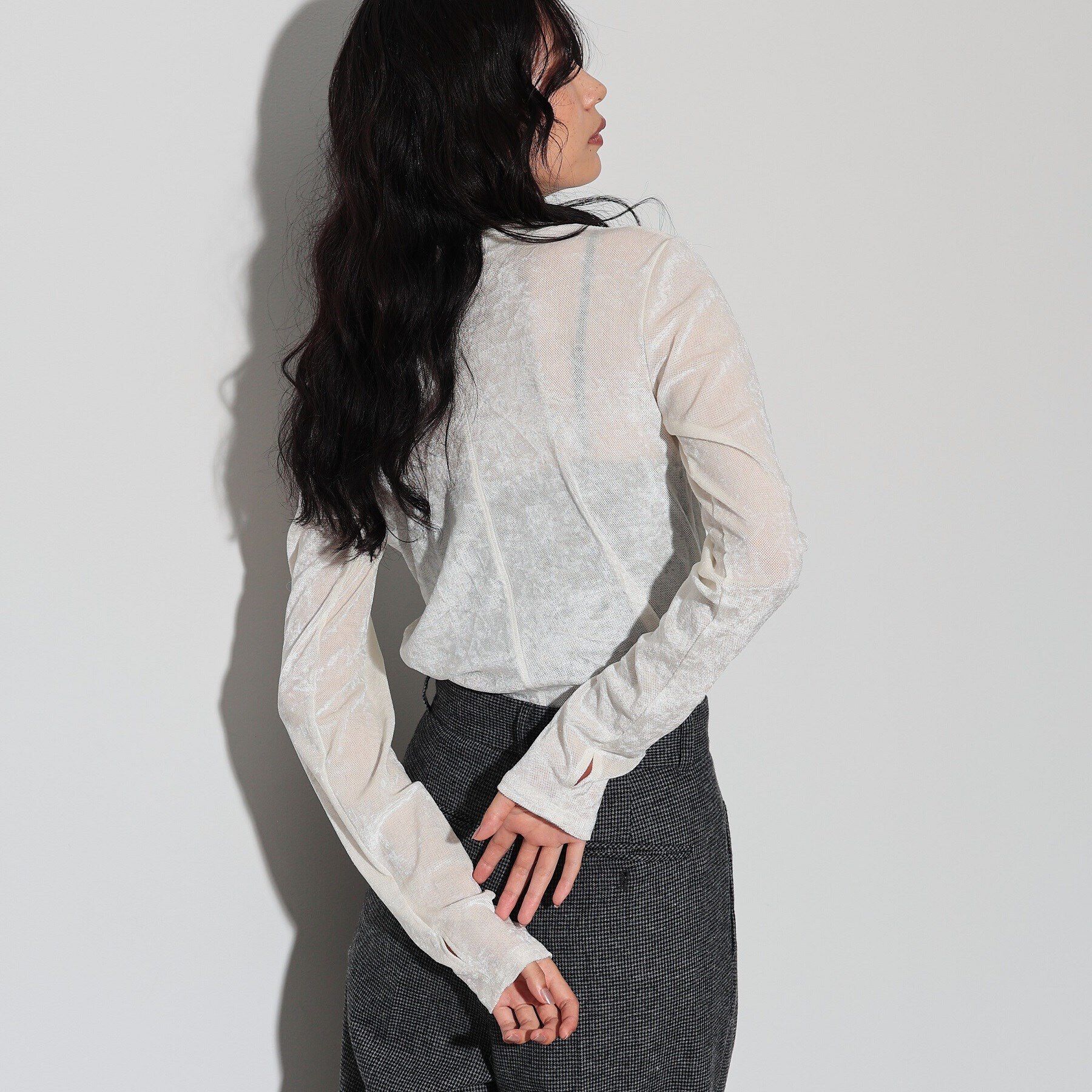 GALLEST「フロッキーチュールシアートップス」|Tシャツ・カットソー|