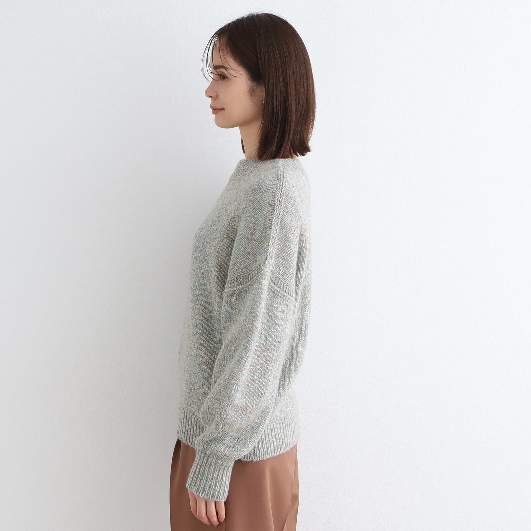 INDIVI「【洗える／イタリア素材】MIXヤーンラメニット」|ニット・セーター|