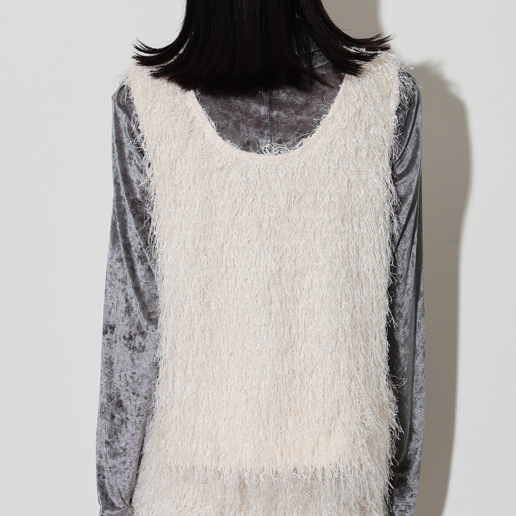 GALLEST「カットシャギーベスト」|ベスト・ジレ|