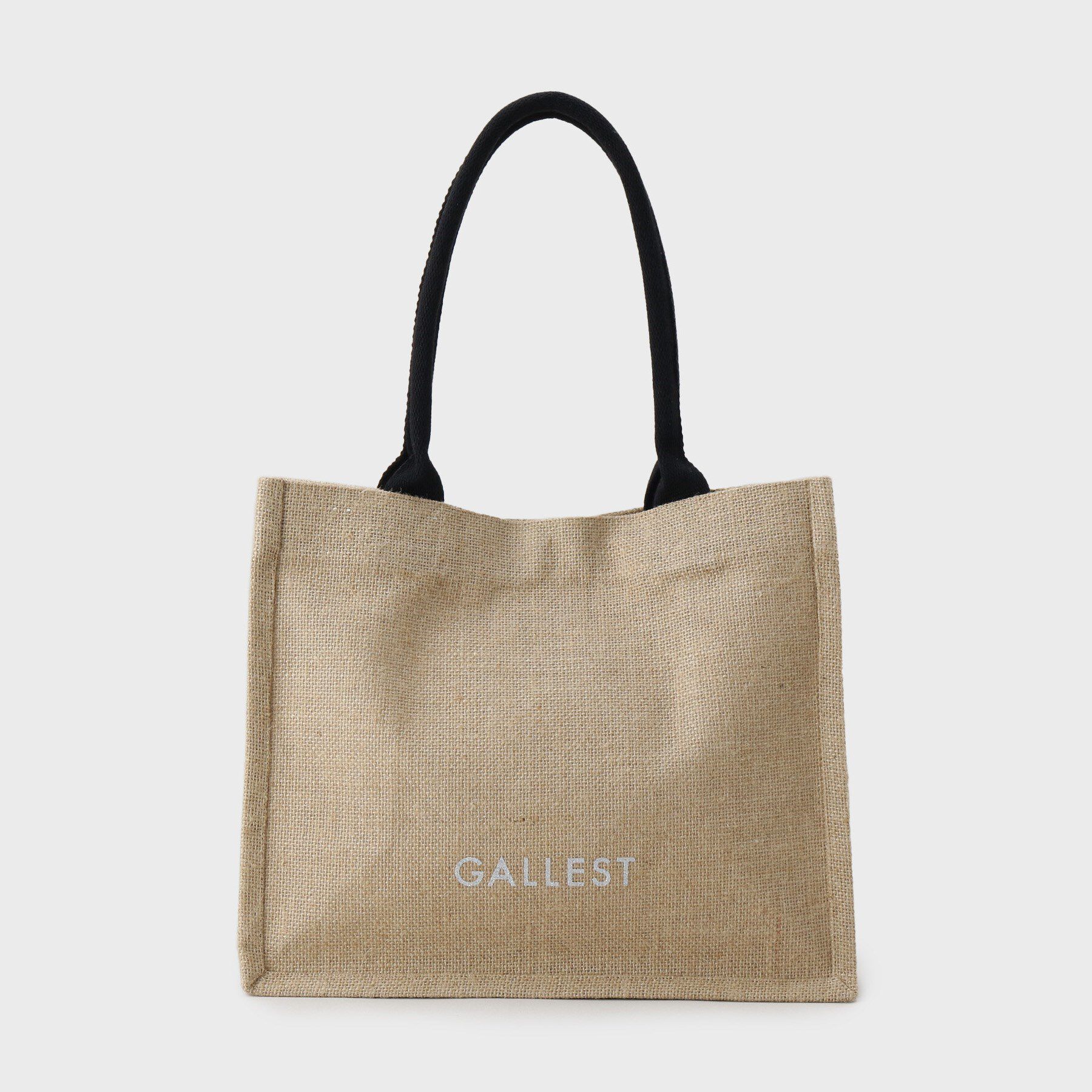 GALLEST「【A4サイズ収納・マチたっぷり】ジュートトートバッグ/エコバッグ」|トートバッグ|