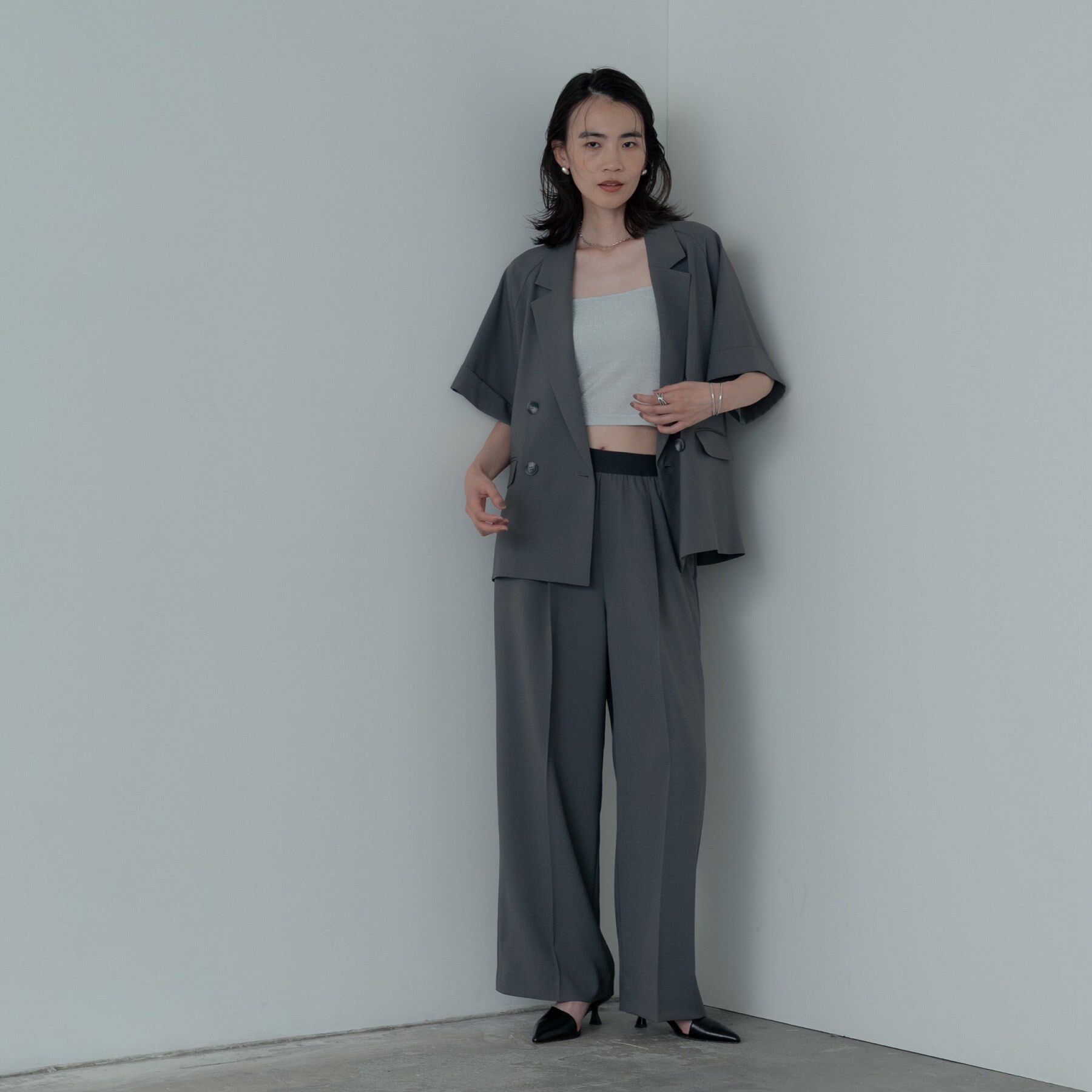 GALLEST「【セットアップ対応】イージーストレートワイドパンツ【カセット服／オケージョン／通勤】」|その他|