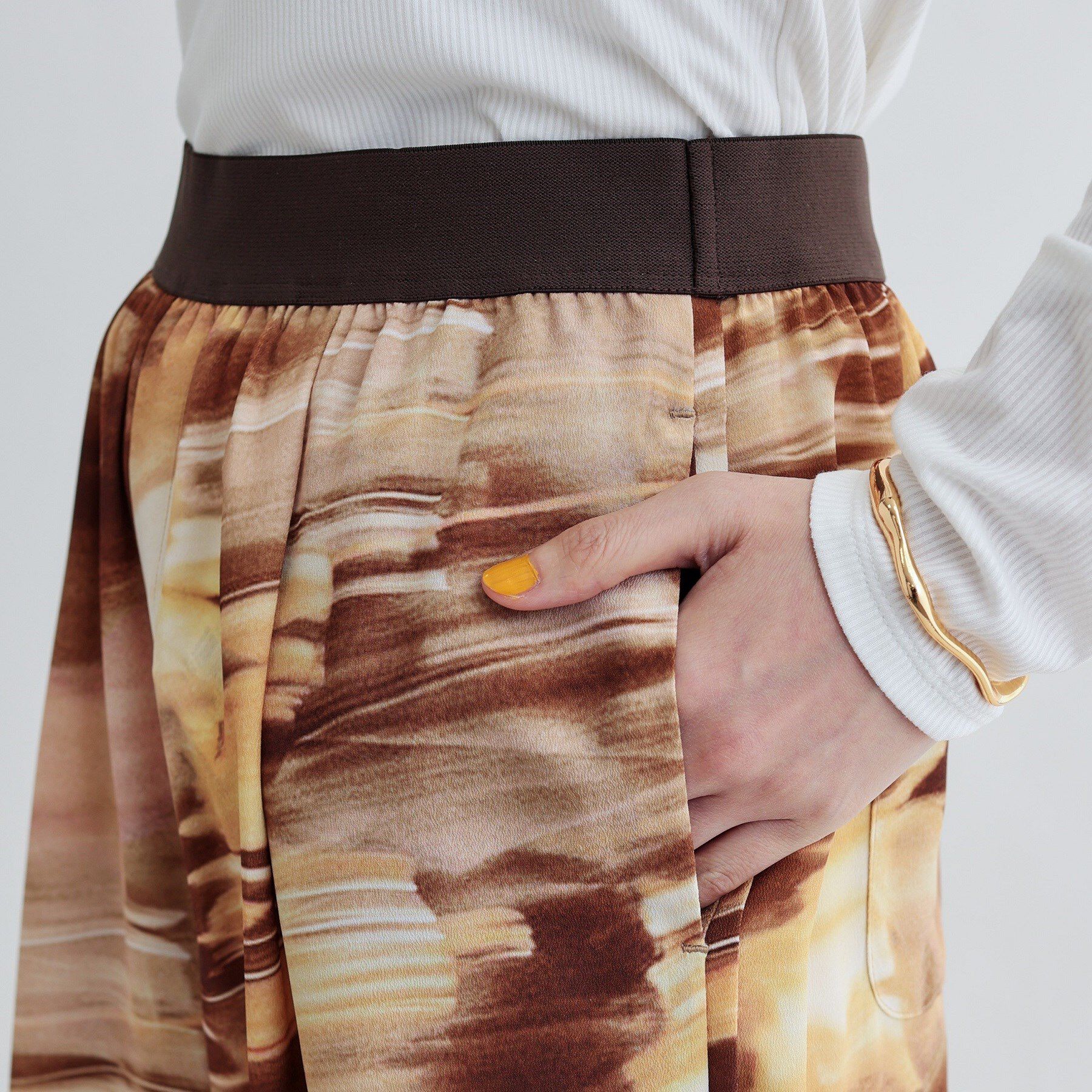 GALLEST「プリントイージーワイドストレートパンツ」|その他|