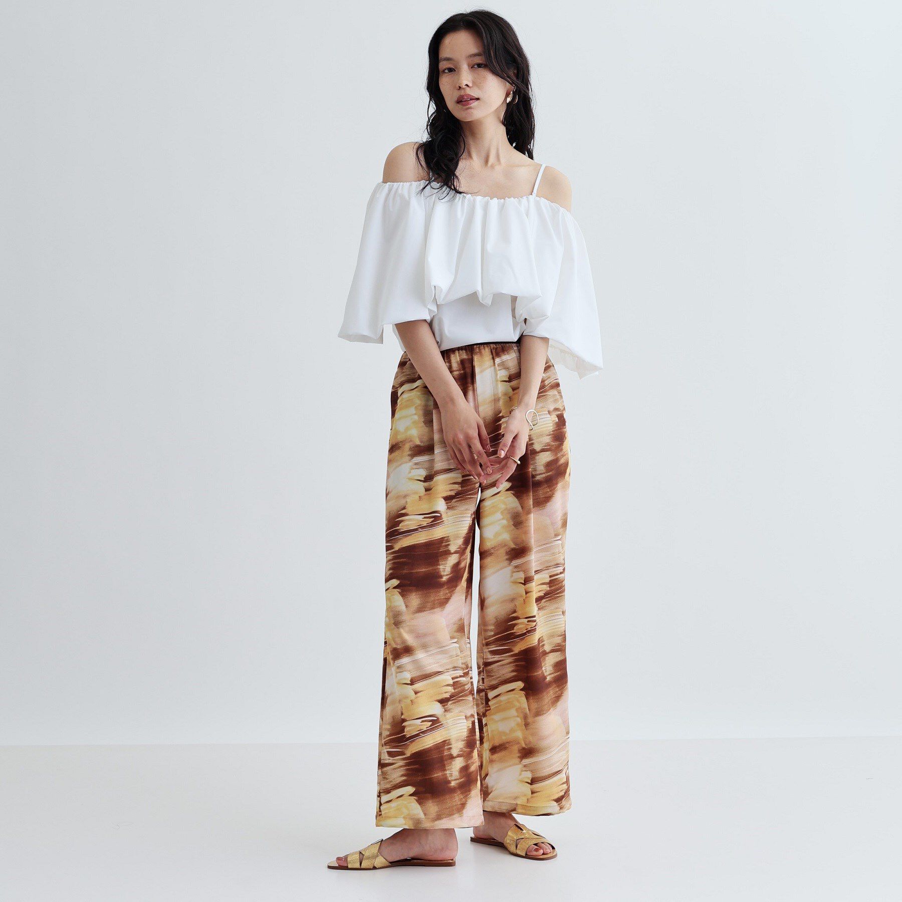 GALLEST「ボリュームオフショルブラウス」|シャツ・ブラウス|