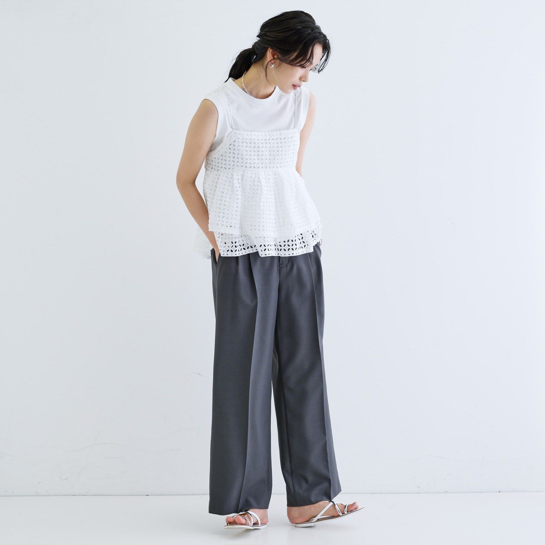 GALLEST「ティアードキャミSETカットソー」|Tシャツ・カットソー|