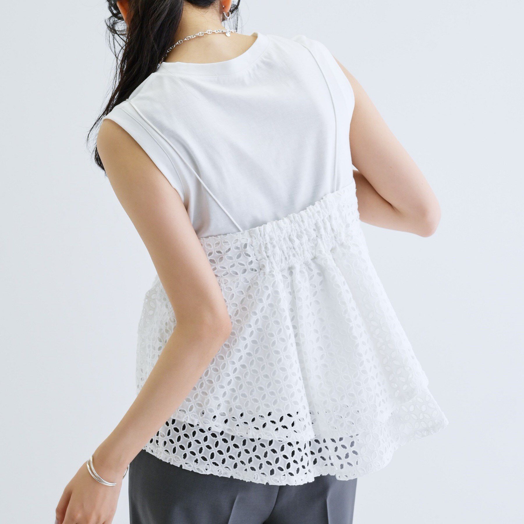 GALLEST「ティアードキャミSETカットソー」|Tシャツ・カットソー|