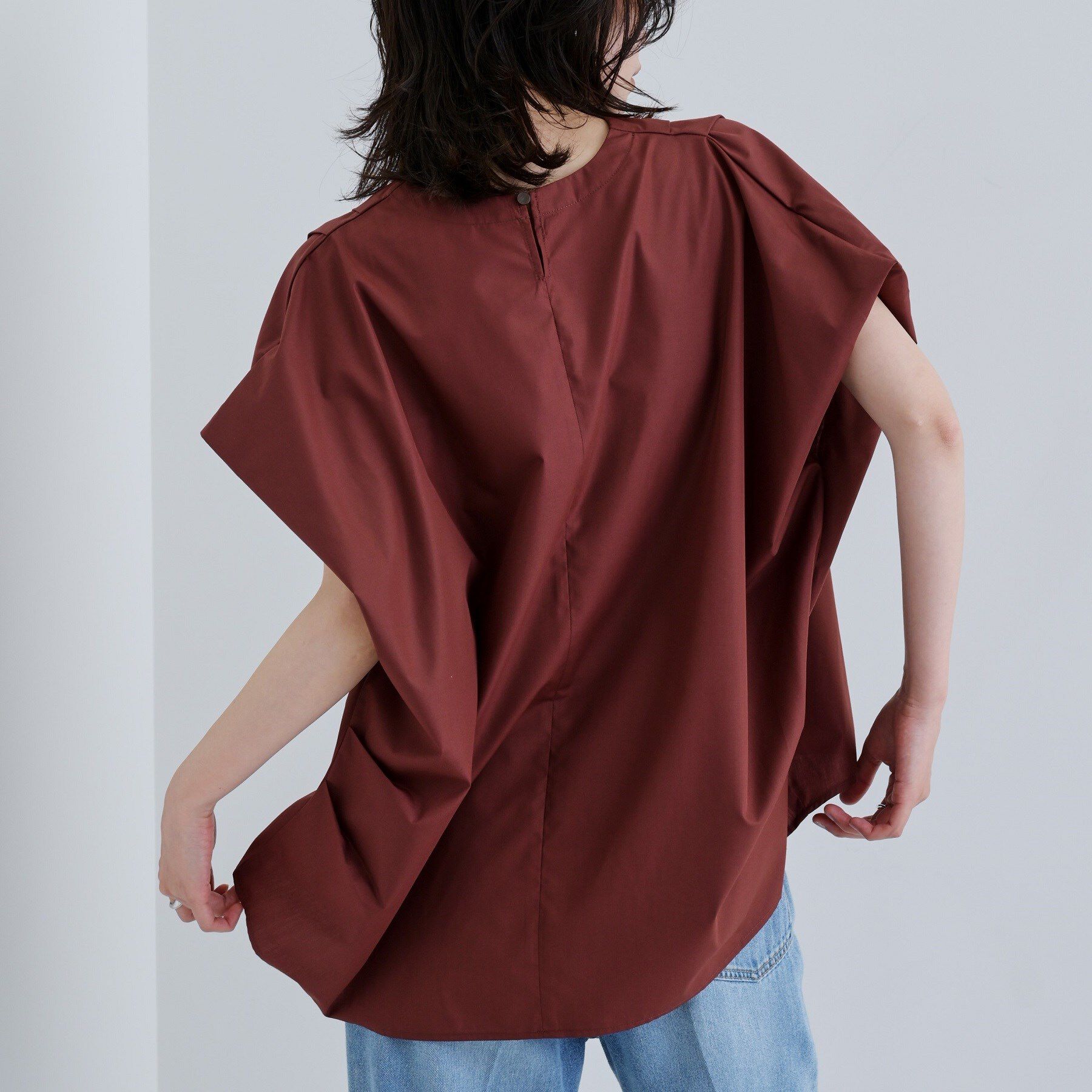 GALLEST「スリーブレスタックブラウス」|シャツ・ブラウス|