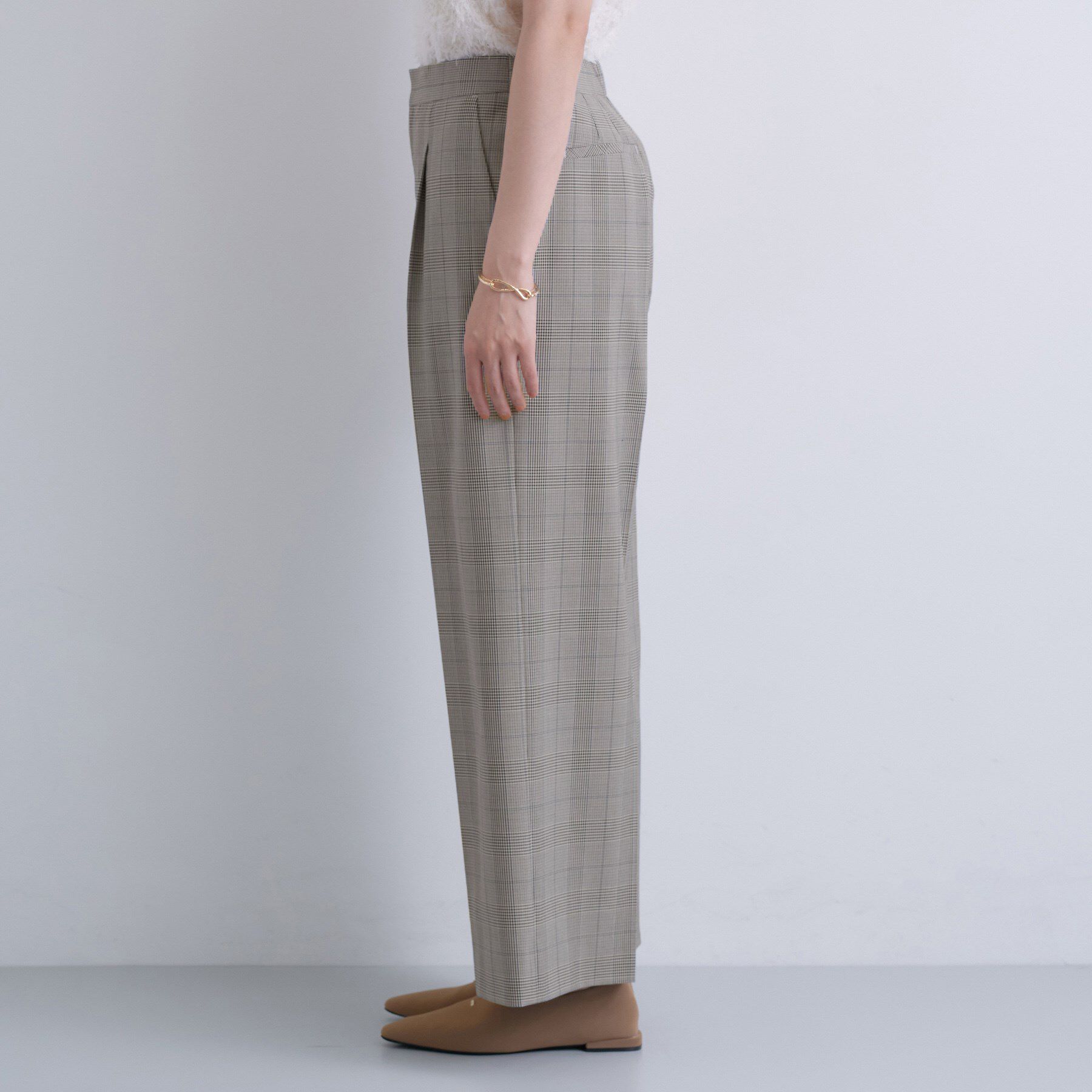 INDIVI「【褒められパンツ】ワンタックワイドパンツ」|その他|