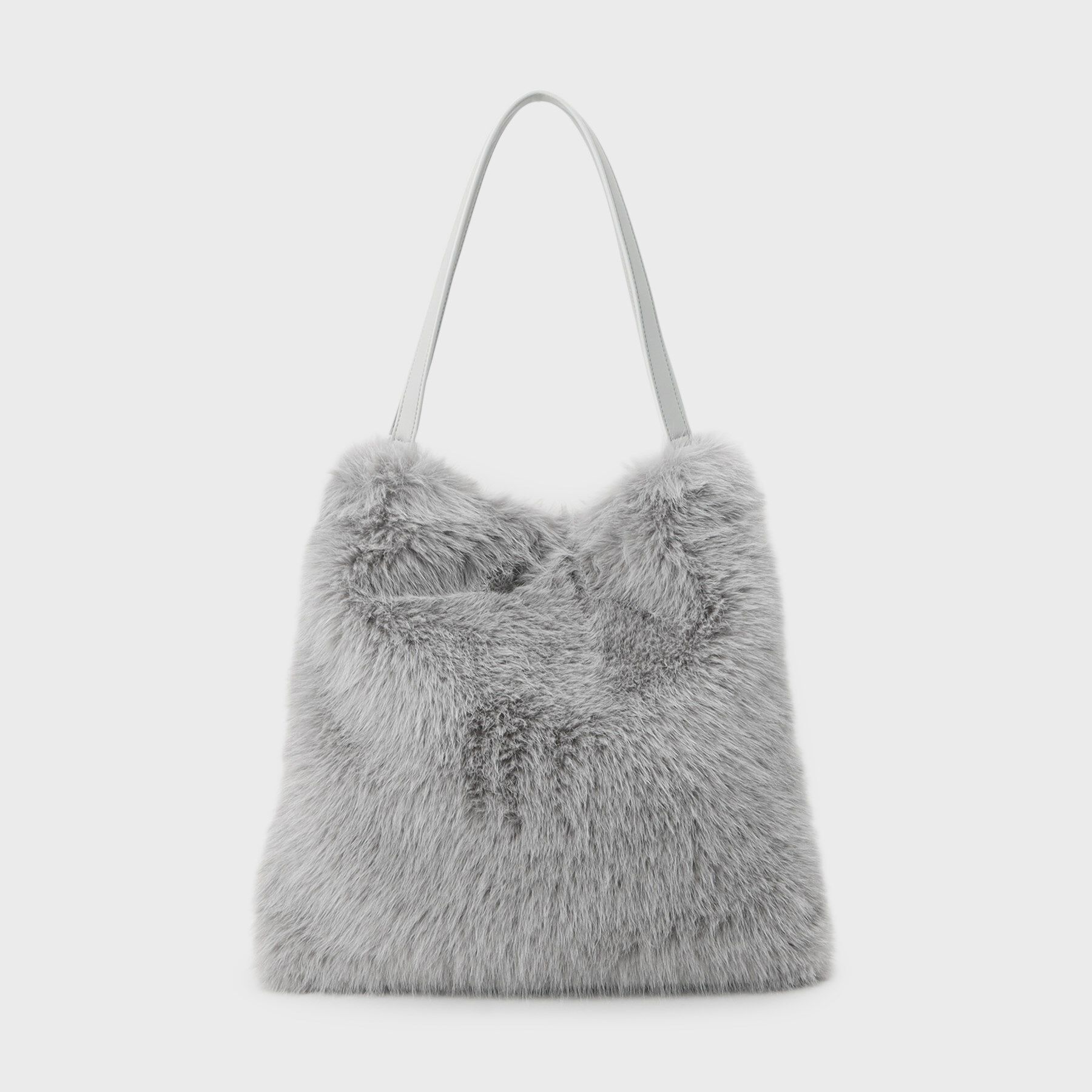 INDIVI「【2WAY】フェイクファートート」|トートバッグ|