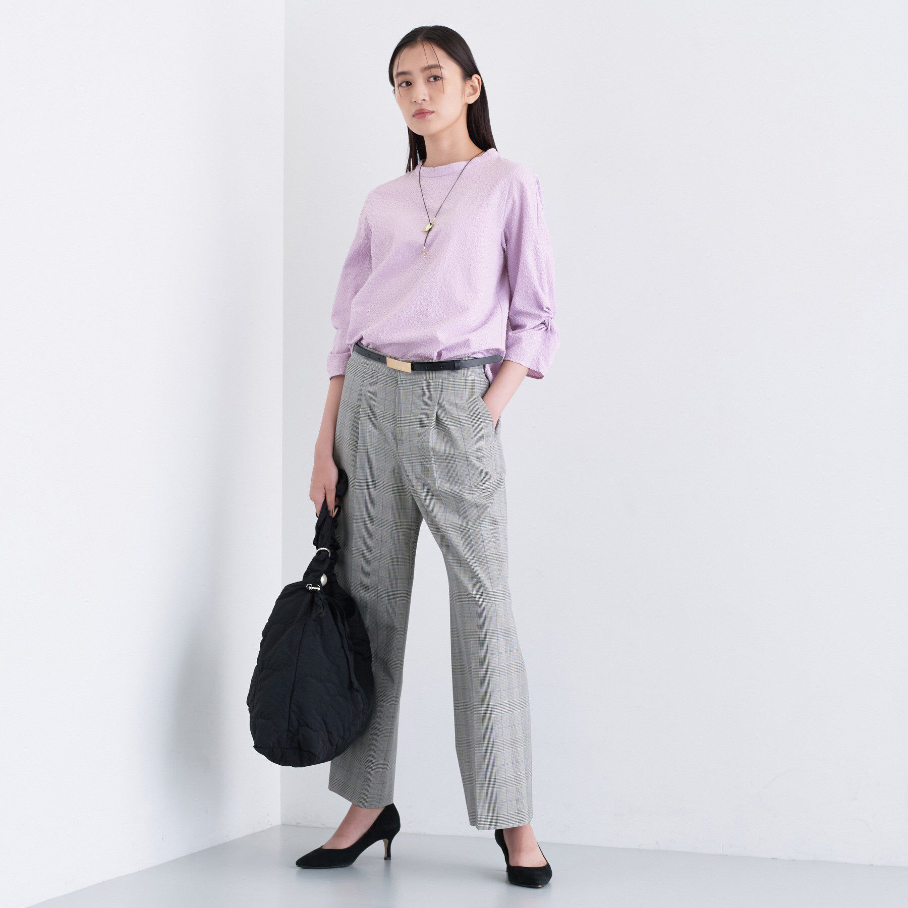 INDIVI「【UVケア／吸汗速乾】スリーブデザインブラウス」|シャツ・ブラウス|