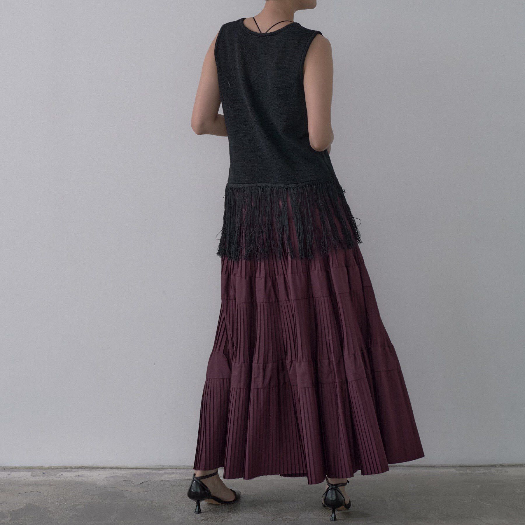 GALLEST「プリーツティアードスカート」|スカート|