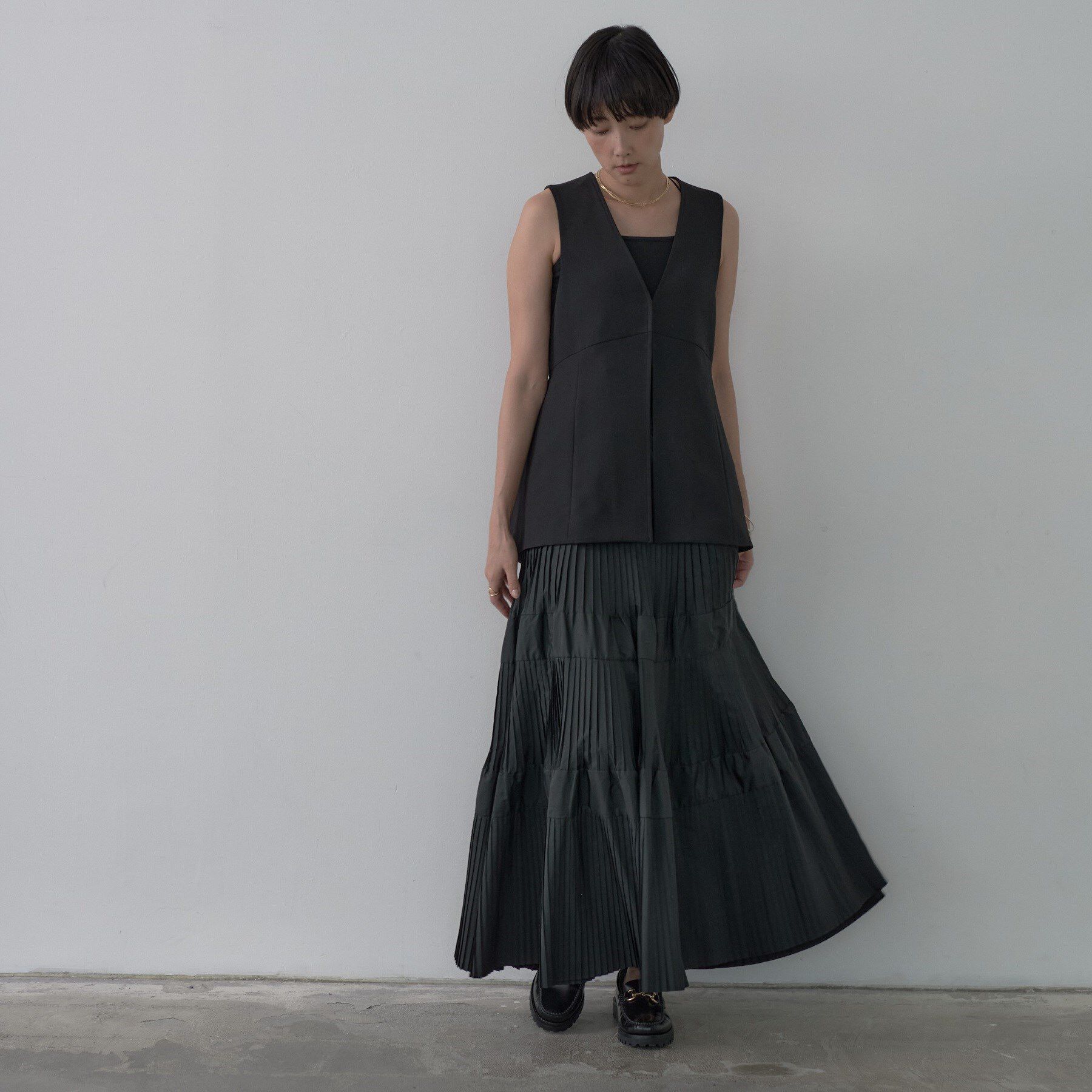 GALLEST「プリーツティアードスカート」|スカート|