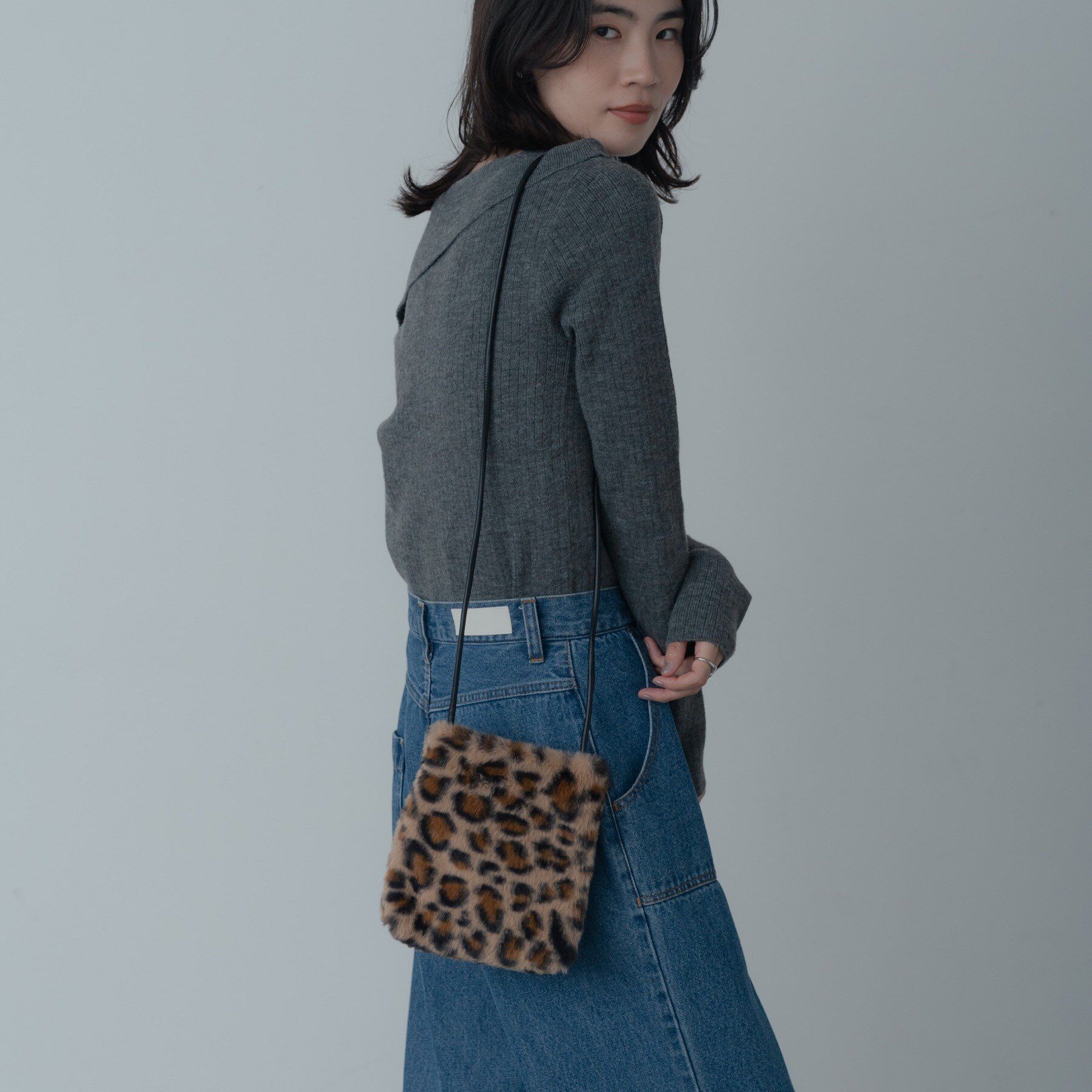 GALLEST「フェイクファーポシェット」|ショルダー・メッセンジャー|