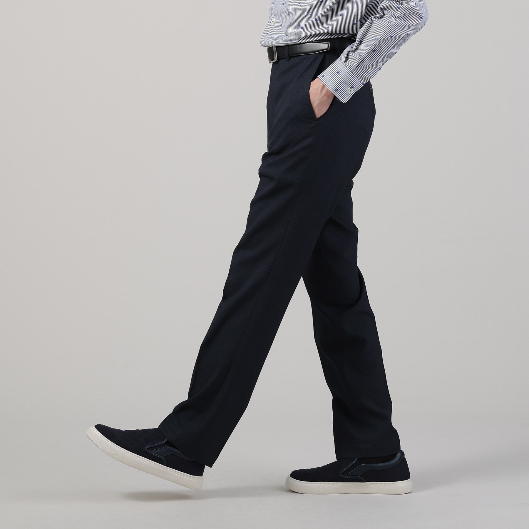 TAKEO KIKUCHI「【ON/OFF対応】メランジ シャークスキン ストレッチ パンツ / セットアップ」|その他|