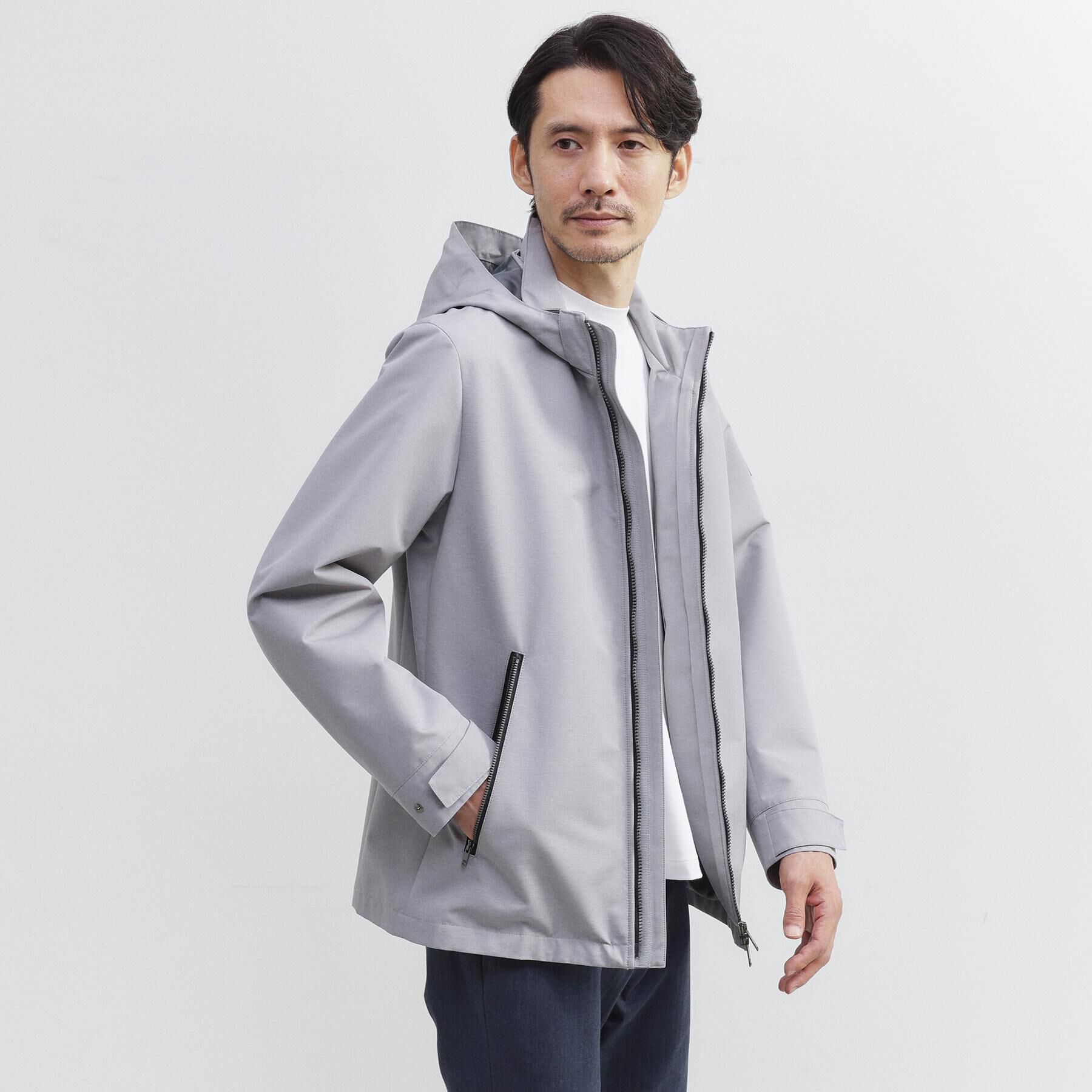 TAKEO KIKUCHI「【軽量アウター】エレクティブ シェル ブルゾン」|ブルゾン・スタジャン|グレー(012)