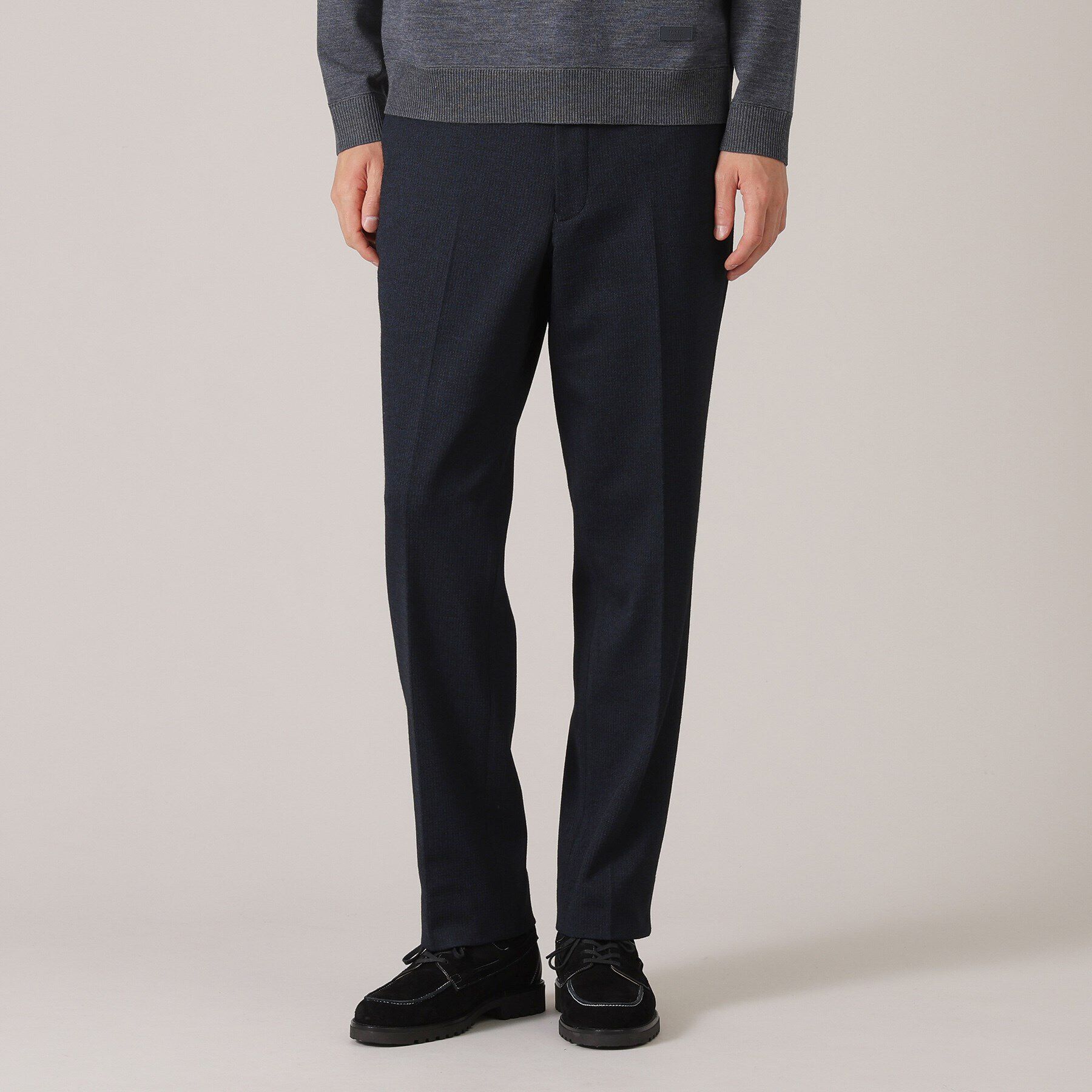 TAKEO KIKUCHI「【尾州織】ウールブレンド ムリネ千鳥パンツ / セットアップ対応」|その他|ﾌﾞﾙｰ(093)