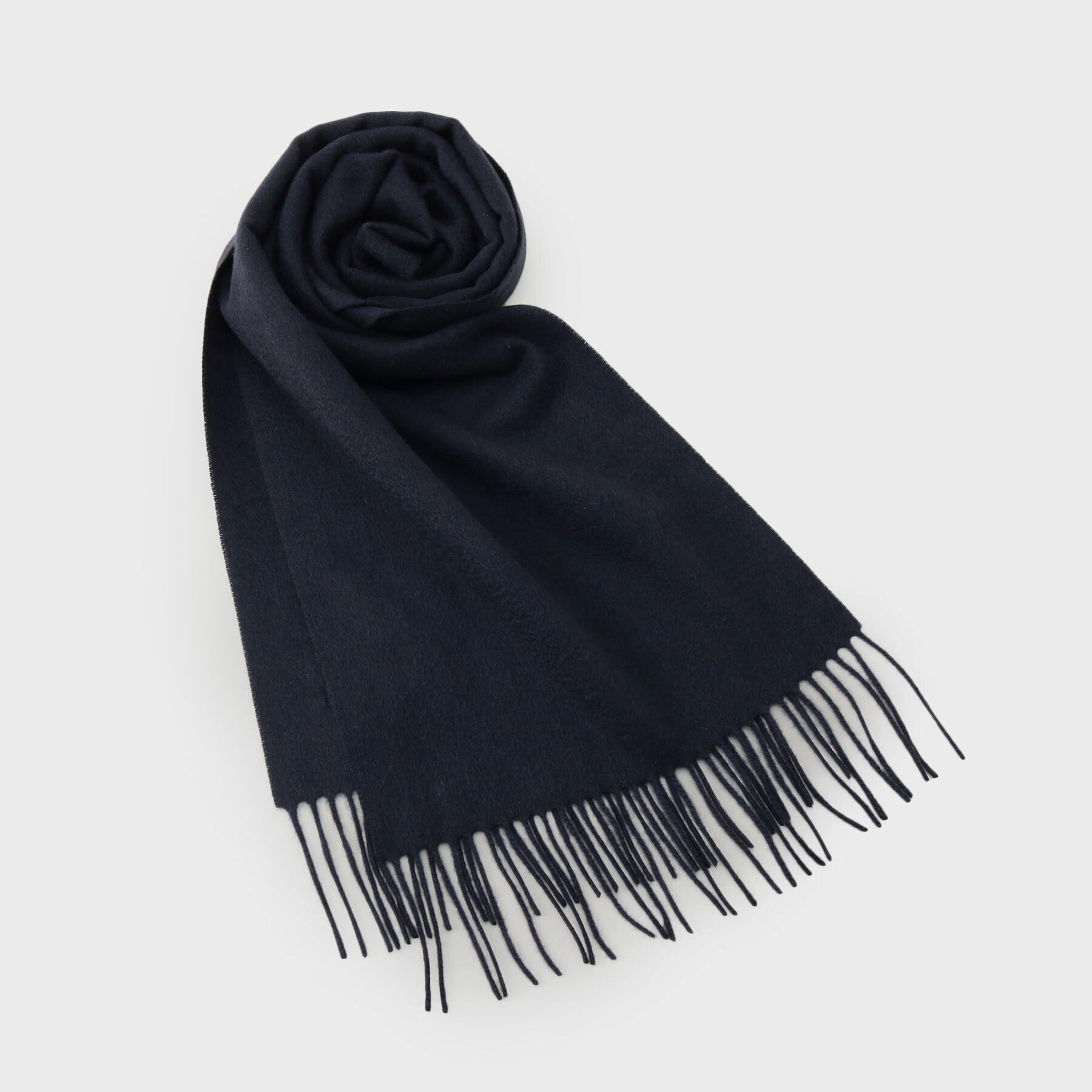 TAKEO KIKUCHI「【洗えるベビーカシミヤ】無地 マフラー」|ストール|ネイビー(094)