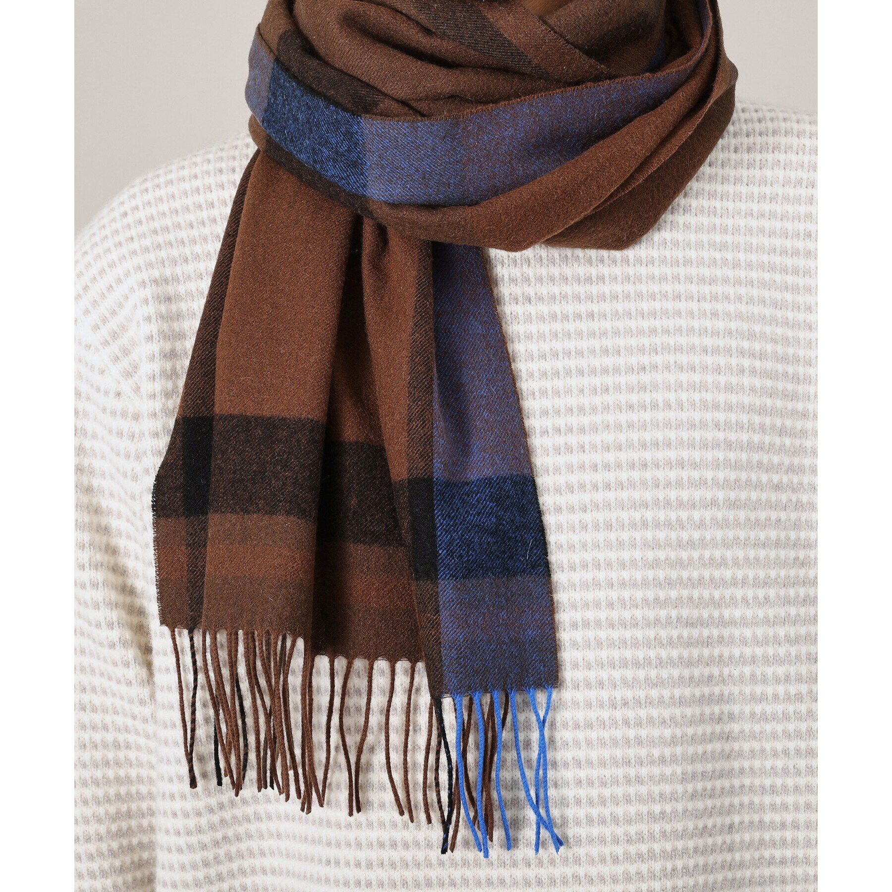 TAKEO KIKUCHI「【洗えるメリノウール混】タータンチェック マフラー」|ストール|