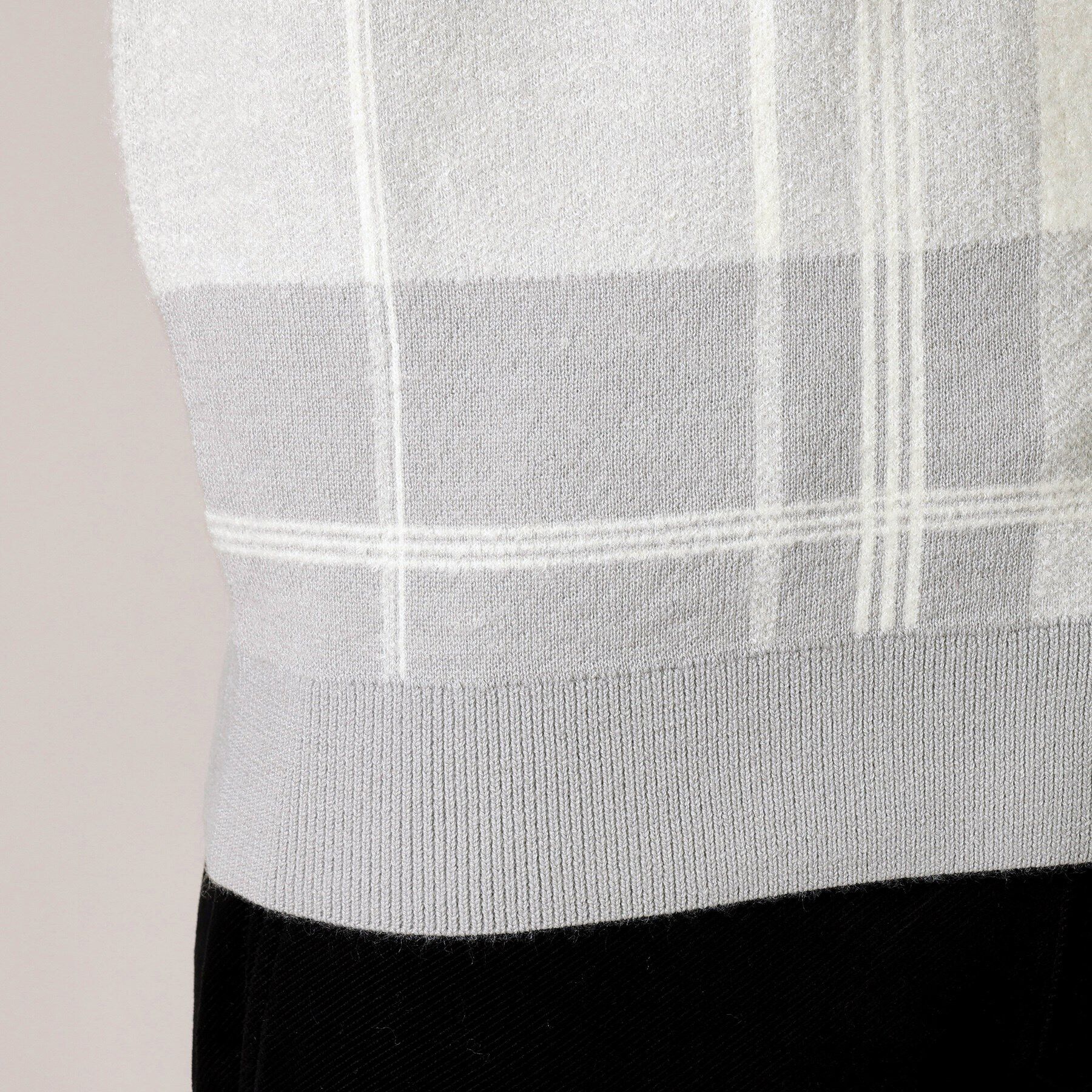 TAKEO KIKUCHI「ビッグチェック プルオーバー ニット」|ニット・セーター|