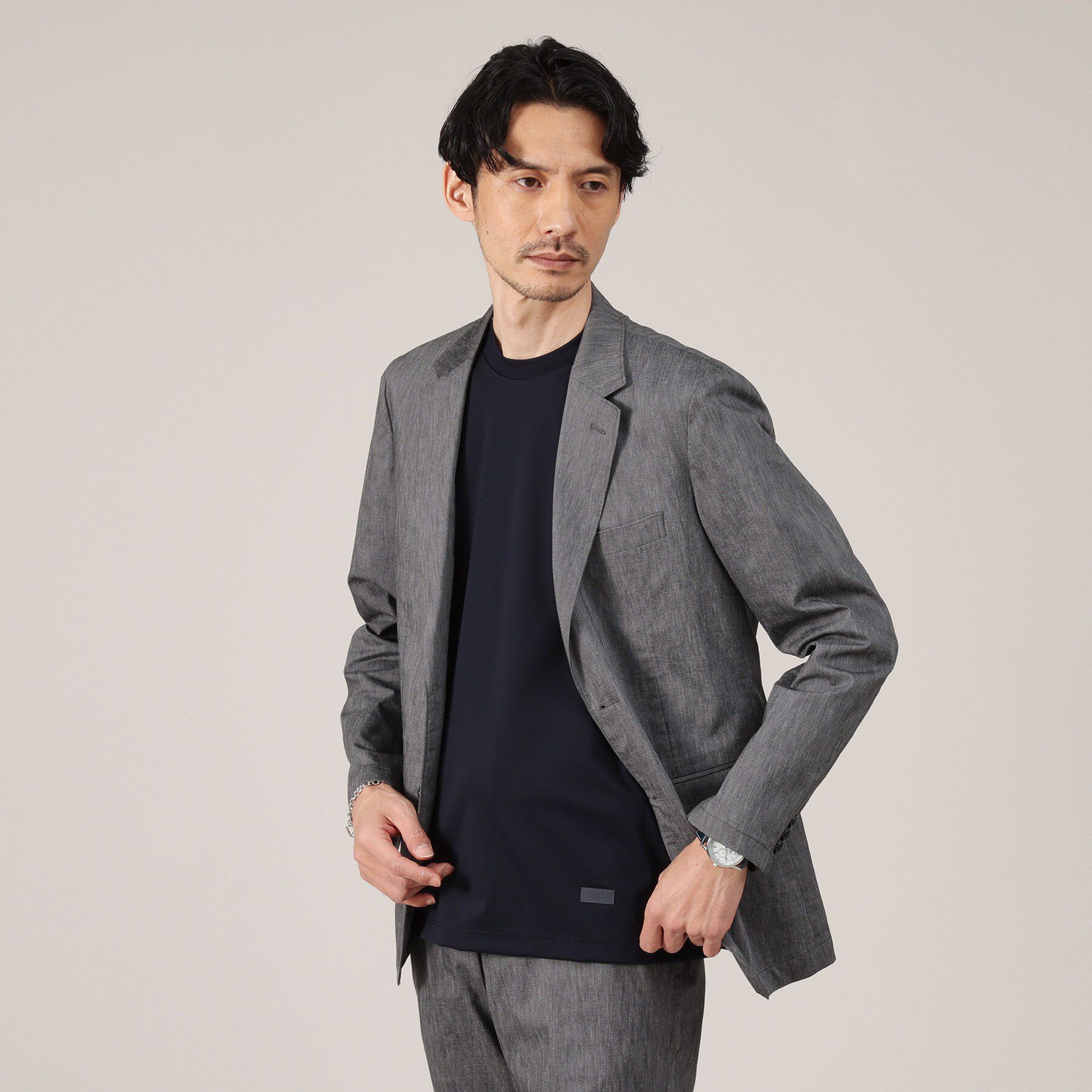 TAKEO KIKUCHI「【接触冷感】テーラード Tシャツ」|Tシャツ・カットソー|